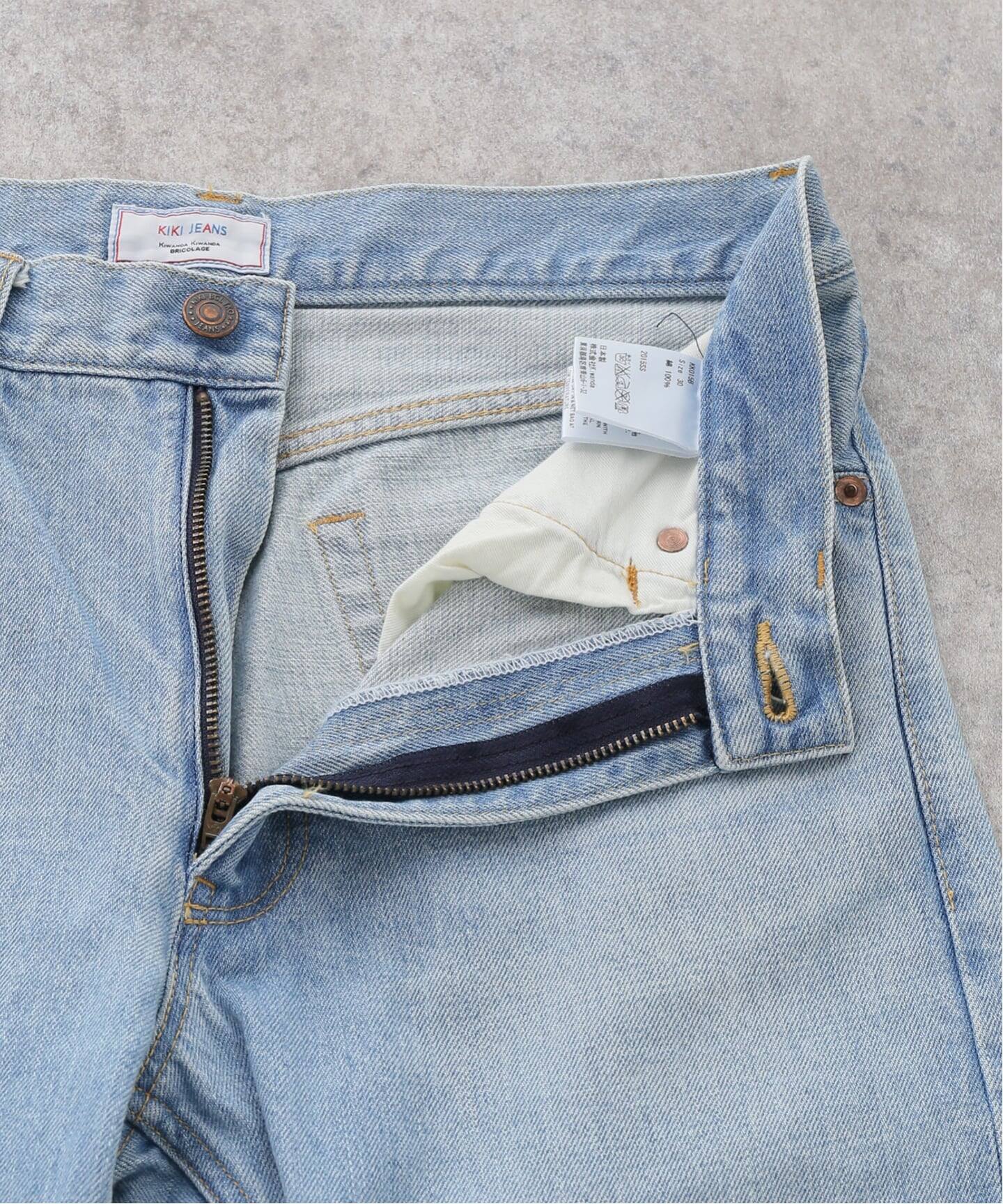 Kiwanda Kiwanda/ キワンダキワンダ】 LoveEmbroideryDenim Red