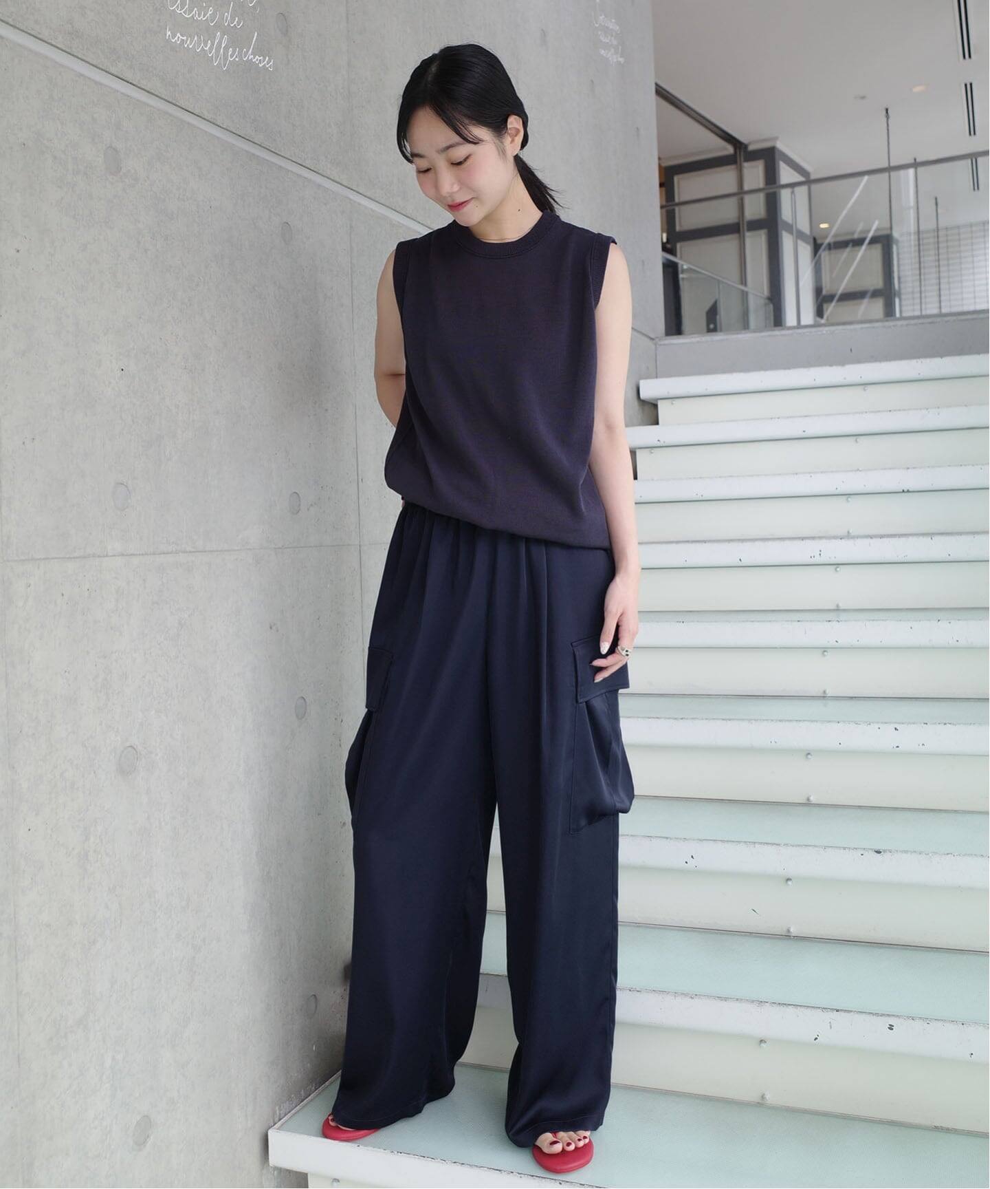 一部店舗限定》Maison IENA サテンカーゴパンツ（カーゴパンツ）｜IENA