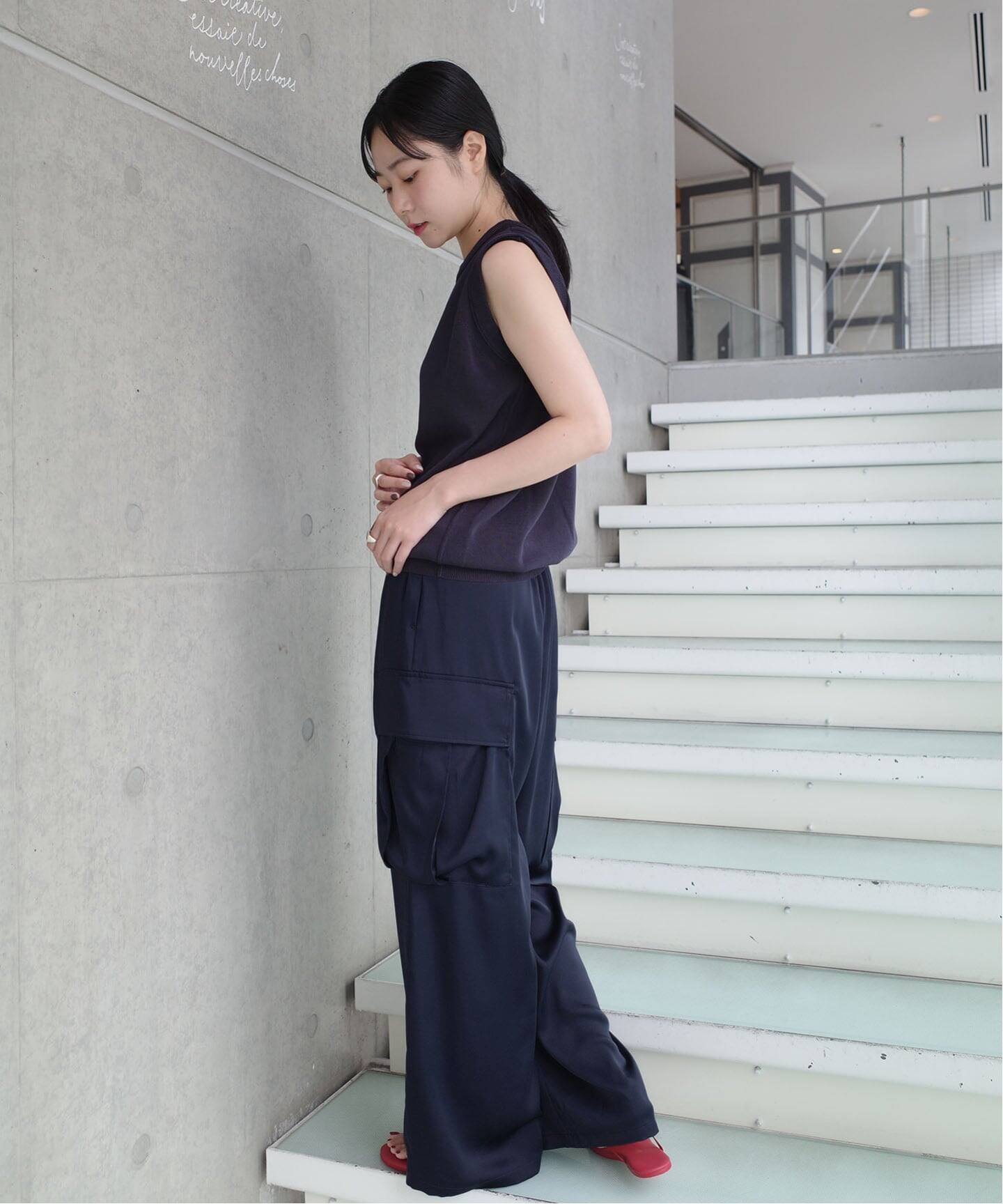 IENA イエナ 一部店舗限定》Maison IENA サテンカーゴパンツ（カーゴパンツ）｜IENA