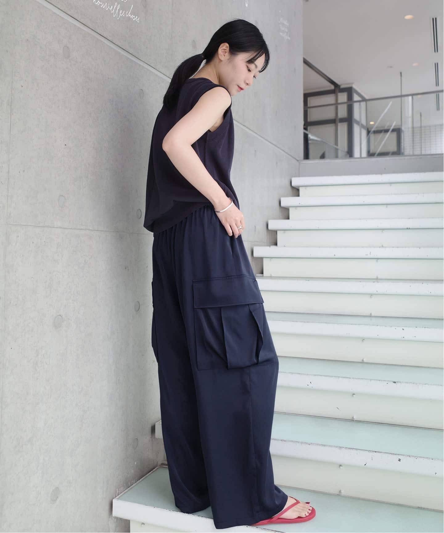 一部店舗限定》Maison IENA サテンカーゴパンツ（カーゴパンツ）｜IENA