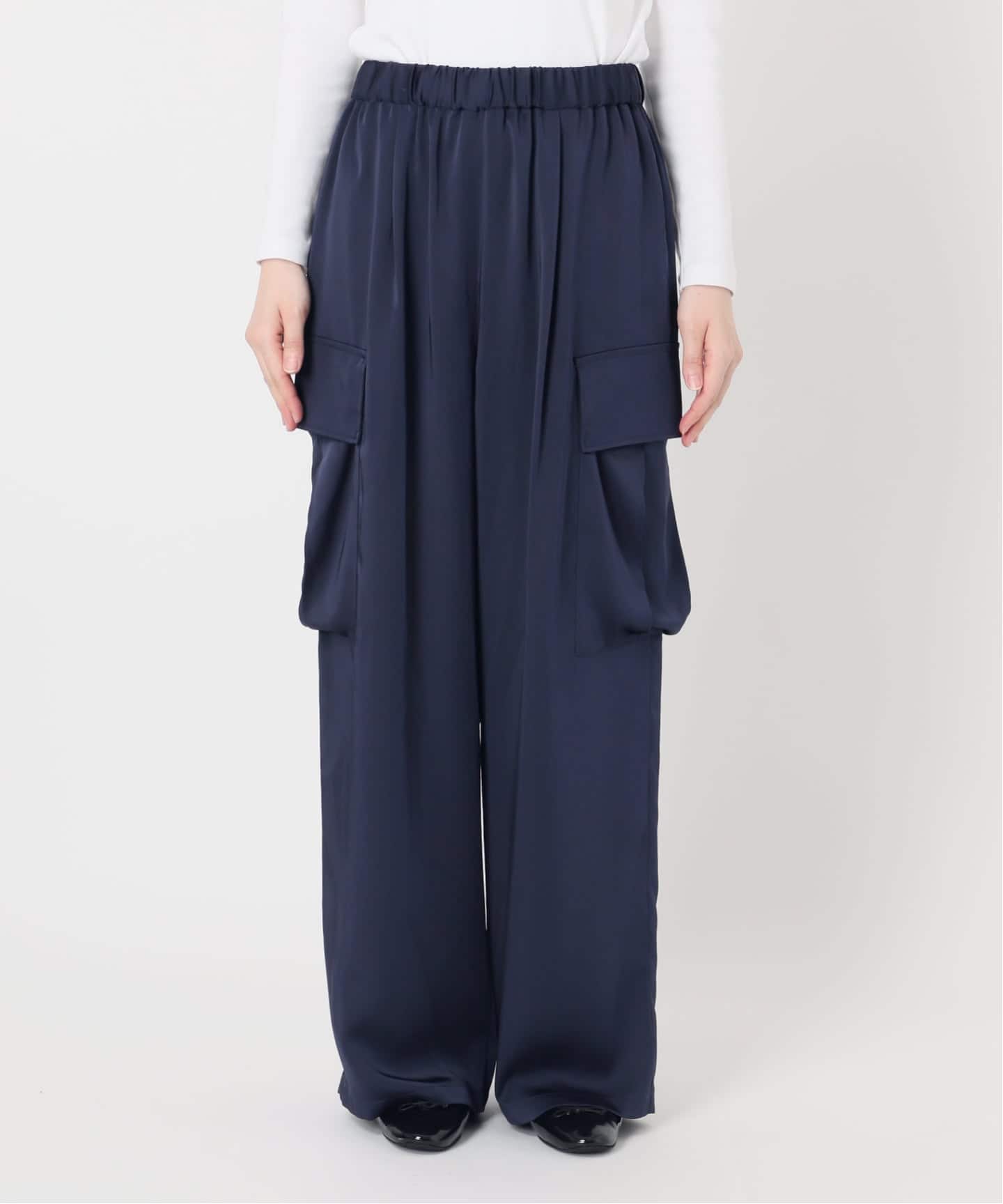 一部店舗限定》Maison IENA サテンカーゴパンツ（カーゴパンツ）｜IENA