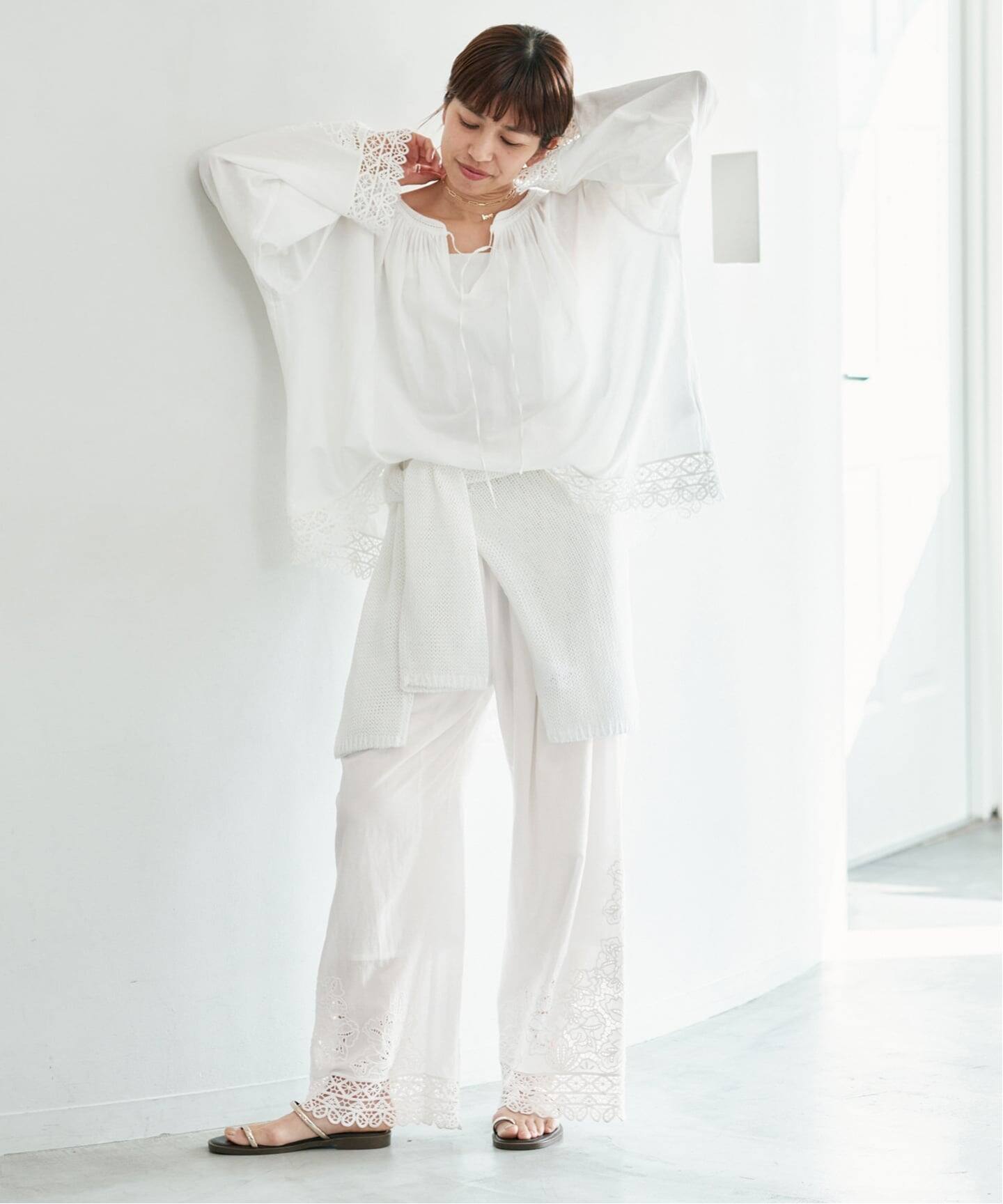 IENA カットワークレースパンツ　38 カットワークレースパンツ（その他パンツ）｜IENA（イエナ）の通販