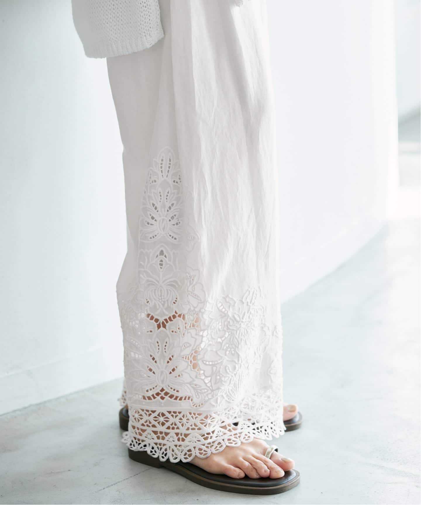 予約》カットワークレースパンツ（その他パンツ）｜IENA（イエナ）の