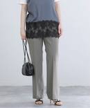 《予約》ウォッシャブル セミフレアパンツ