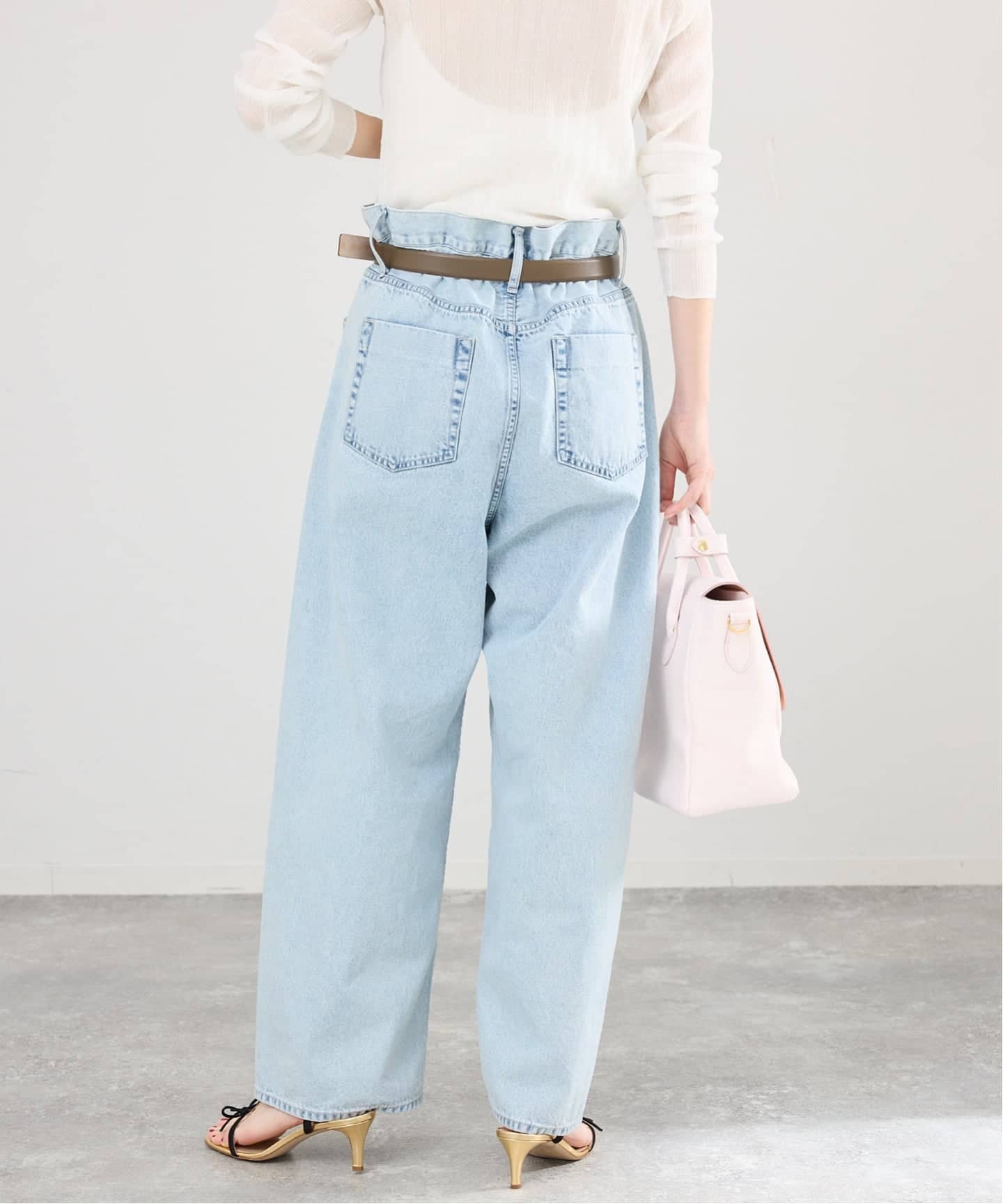 イエナ　ブラウジングデニムパンツ ブラウジングデニムパンツ（デニムパンツ・ジーンズ）｜IENA（イエナ