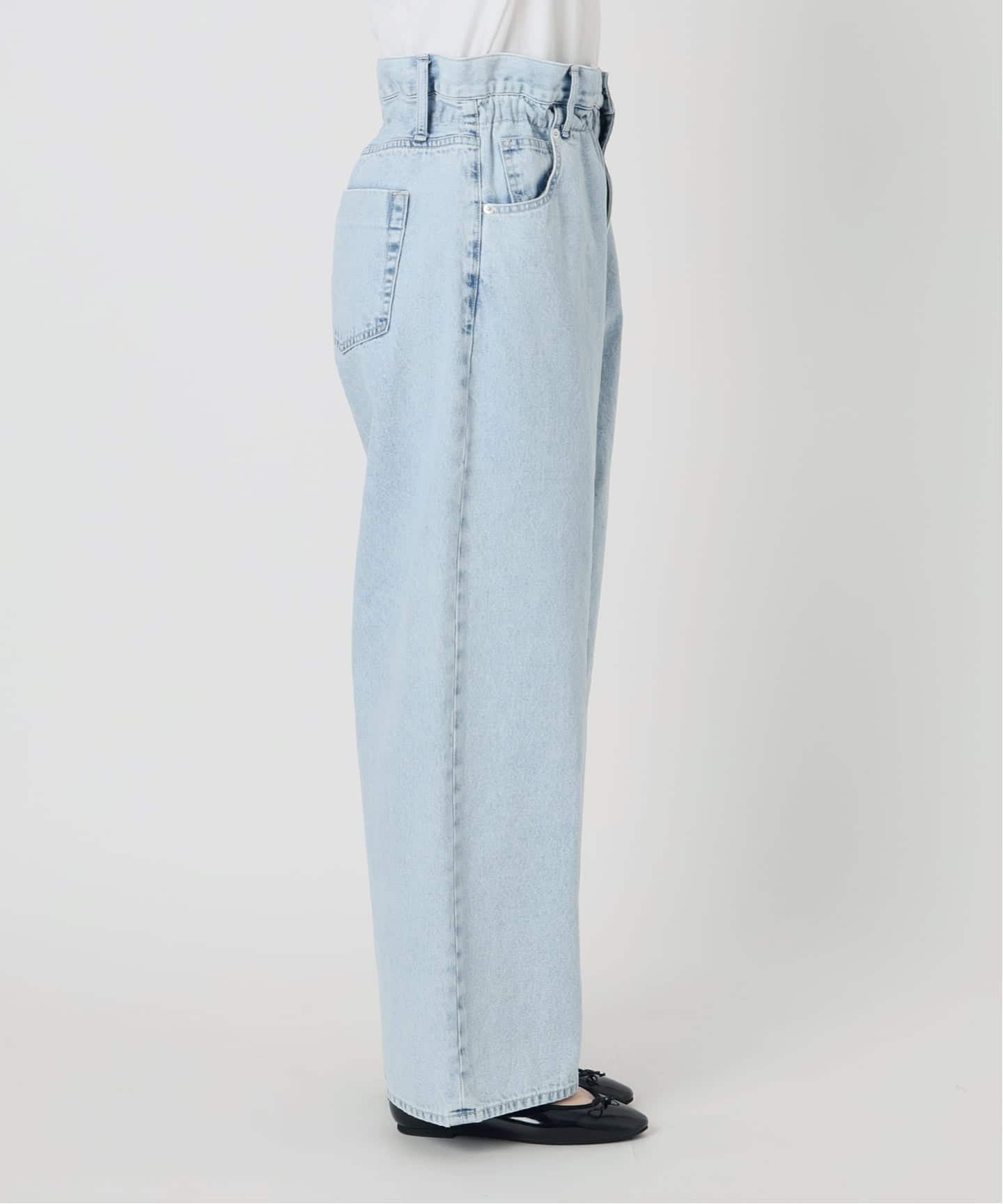 新品タグ付きIENA ブラウジングデニムパンツ ※裾補正あり ブラウジングデニムパンツ（デニムパンツ・ジーンズ）｜IENA（イエナ