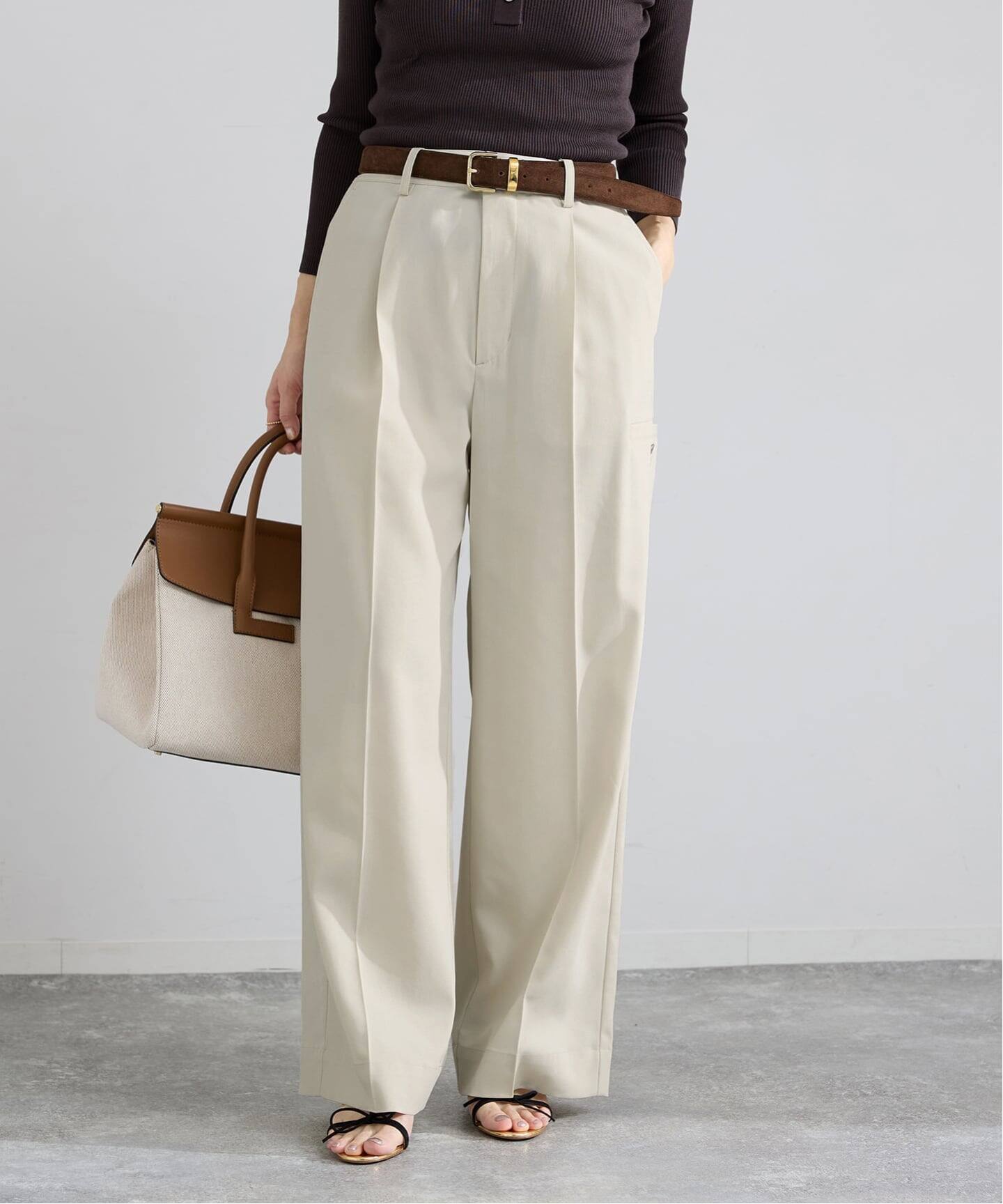 なつ 2個 予約》ハイツイストツイルスラックス（スラックス）｜IENA（イエナ）の