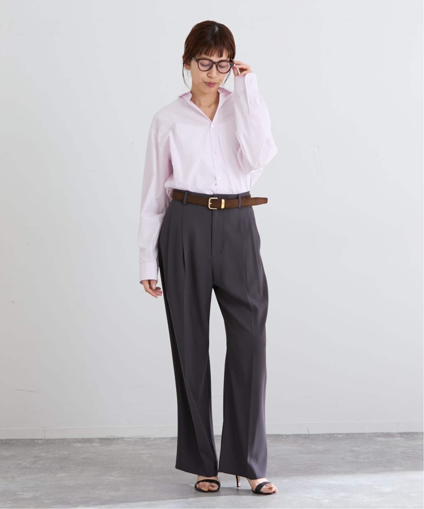 ETHOSENS ジョーゼットスラックス ウォッシャブル ジョーゼットスラックス（スラックス）｜IENA（イエナ