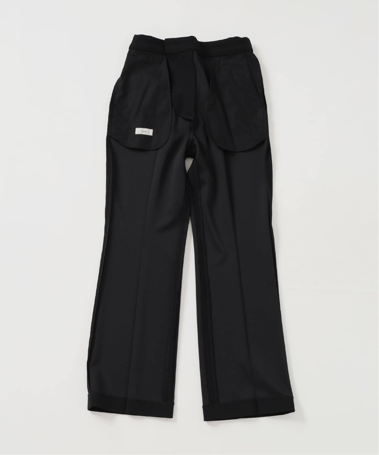 セットアップ対応》カットジョーゼットスティックパンツ（スラックス 
