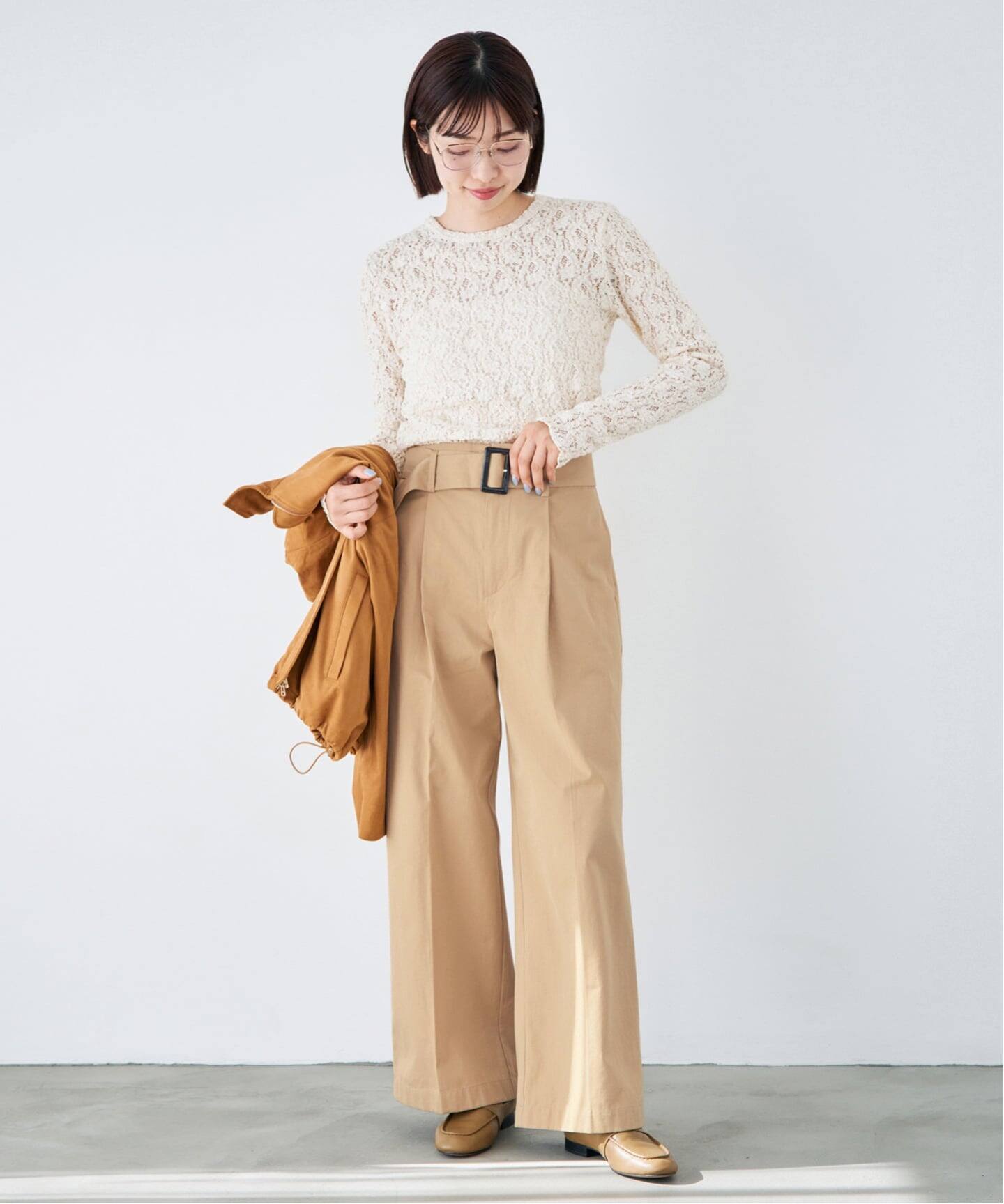 2026年春夏新品未使用 IENA イエナ ベルテッドチノパンツ ベルテッドチノパンツ（チノパンツ）｜IENA（イエナ）の通販