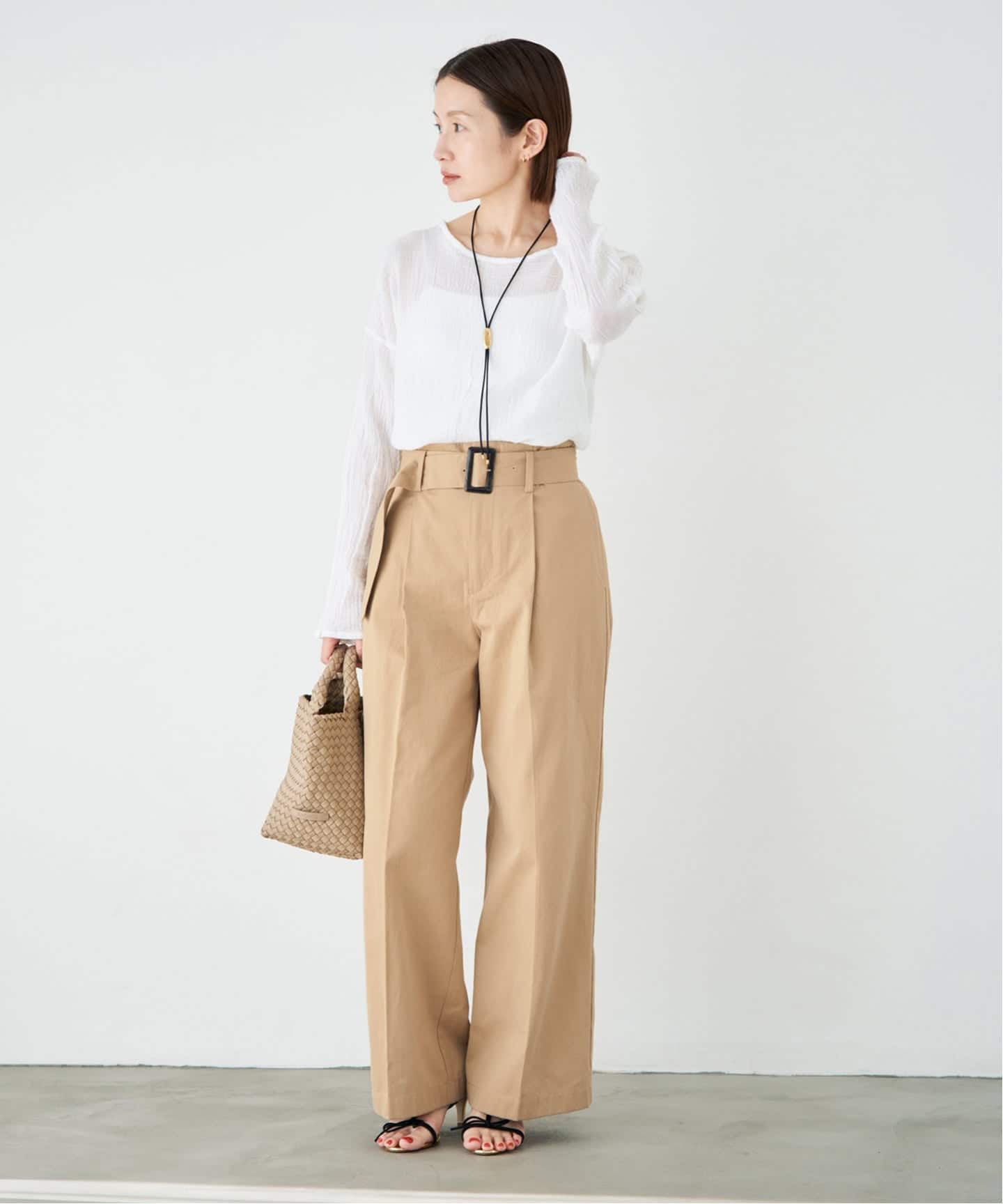 2026年春夏新品未使用 IENA イエナ ベルテッドチノパンツ ベルテッドチノパンツ（チノパンツ）｜IENA（イエナ）の通販