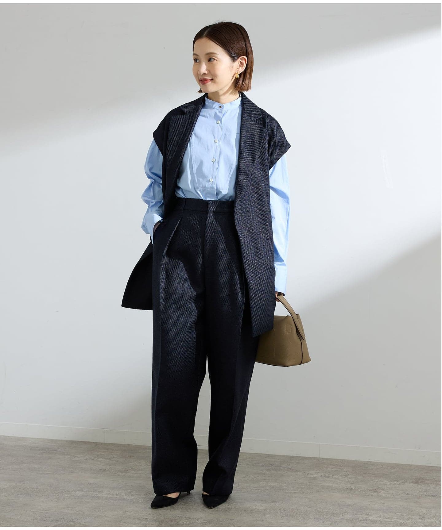 &NAVY ツイーディーパンツ（スラックス）｜IENA（イエナ）の通販