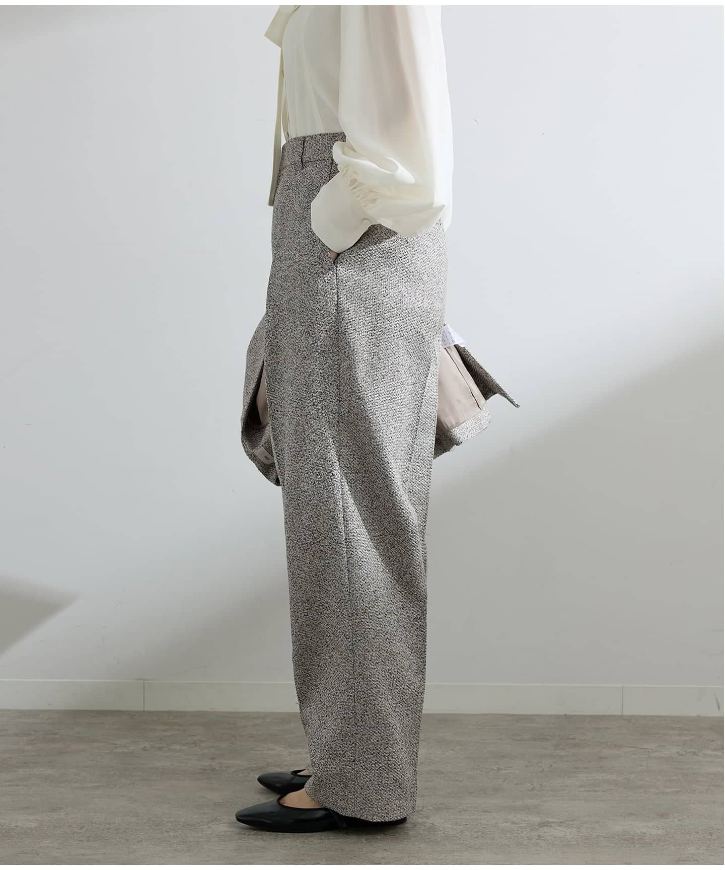 予約》&NAVY ツイーディーパンツ（スラックス）｜IENA（イエナ）の通販