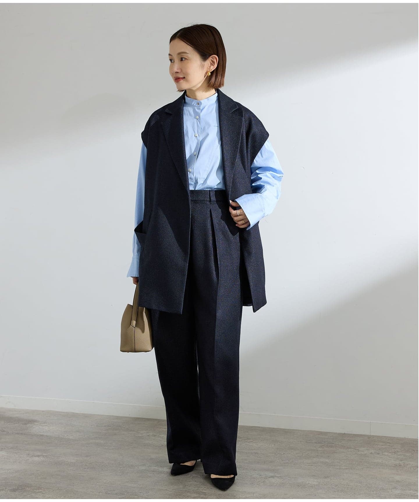 &NAVY ツイーディーパンツ（スラックス）｜IENA（イエナ）の通販