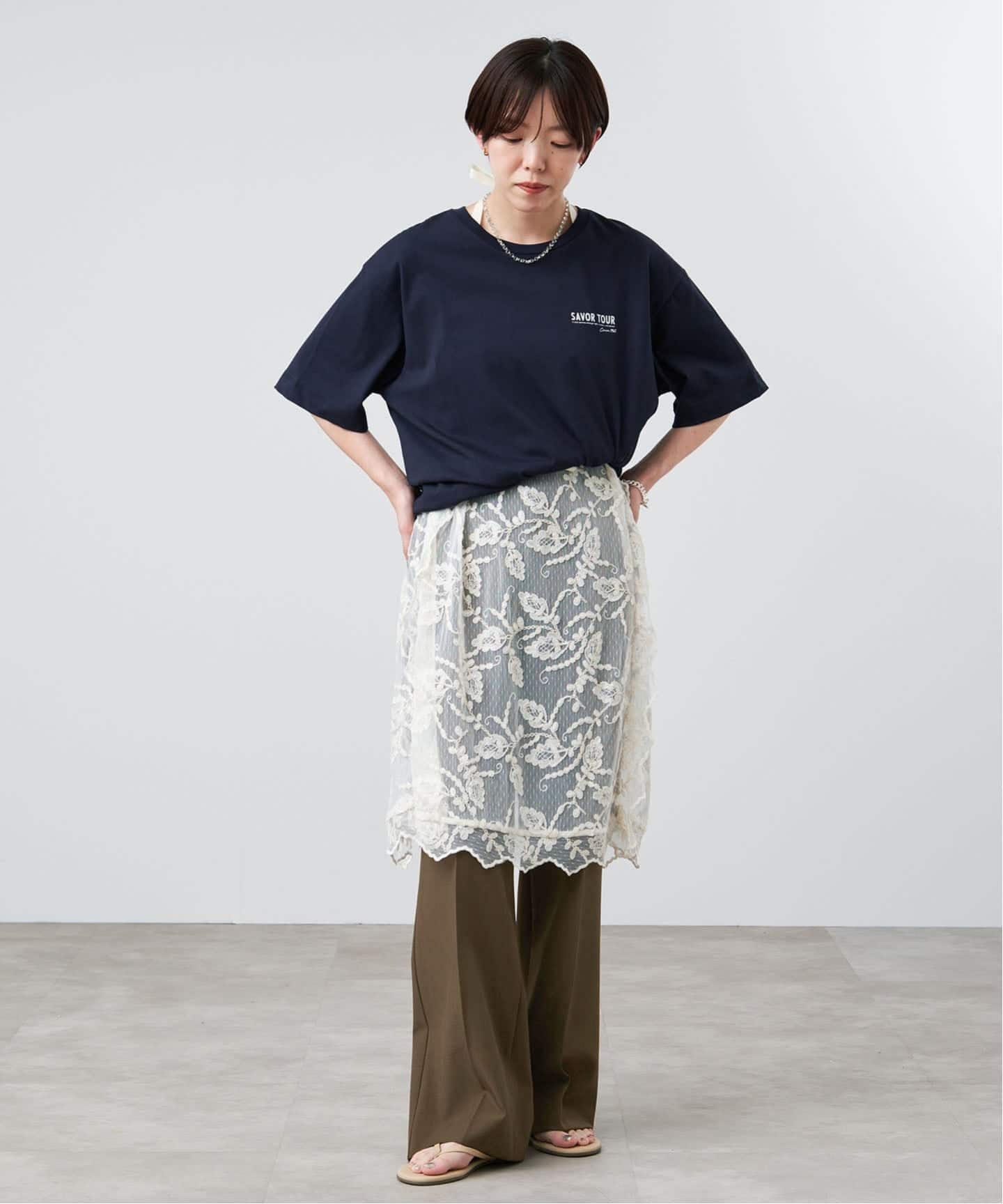 UNDERCOVER カツラギフレアスラックス UCW4521 グレー 一部店舗限定/UVカット/防シワ》DRYストレッチ スリムフレアパンツ