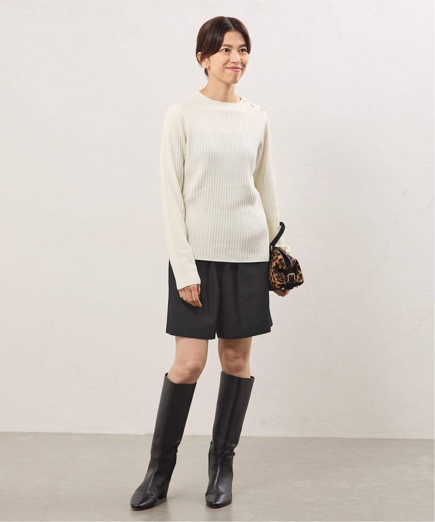 美品✨IENA ウォッシャブルウールショートパンツ　ブラック　38 完売品 完全受注生産】《追加》SO ウォッシャブルウールショートパンツ