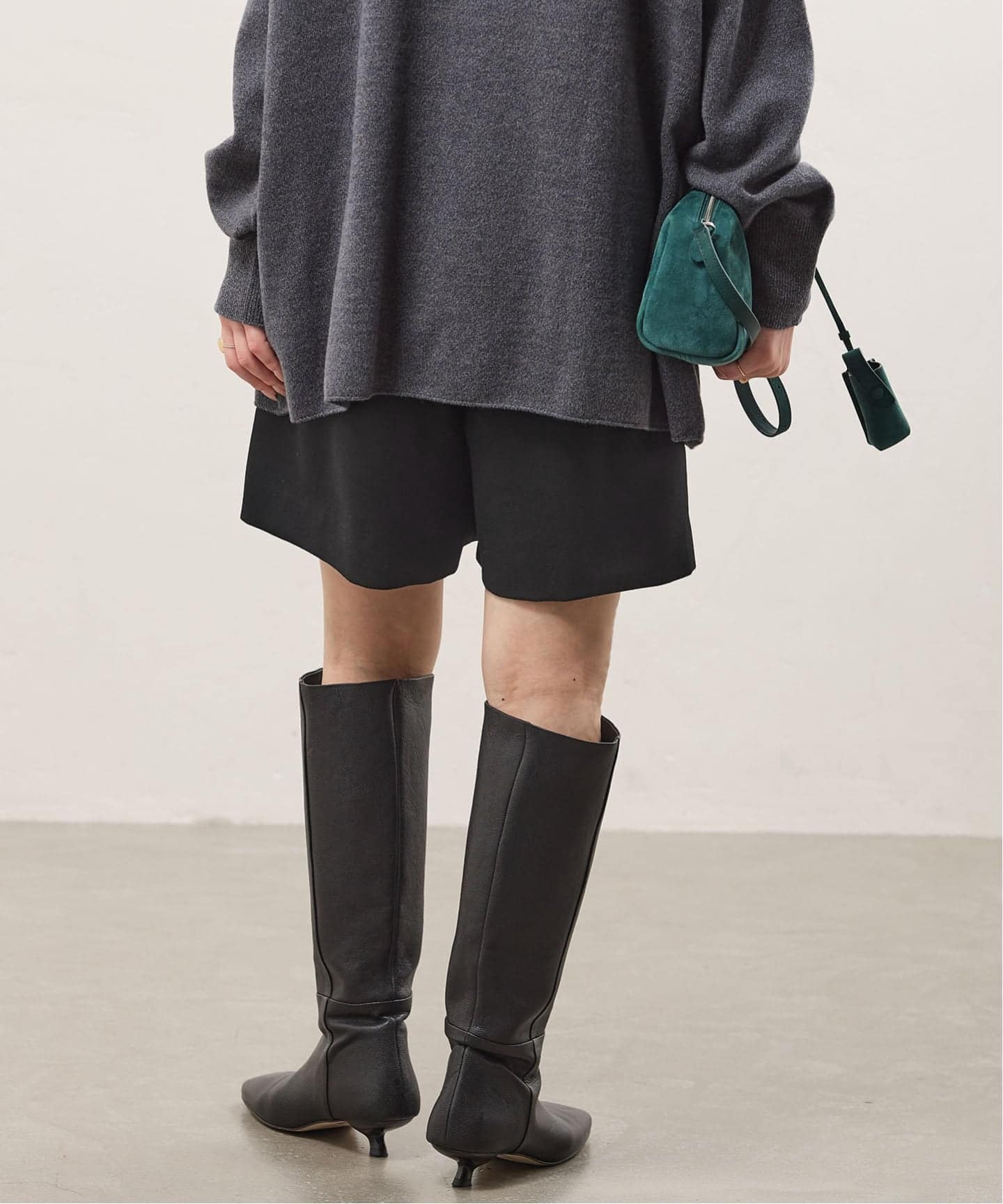 美品✨IENA ウォッシャブルウールショートパンツ　ブラック　38 完売品 完全受注生産】《追加》SO ウォッシャブルウールショートパンツ