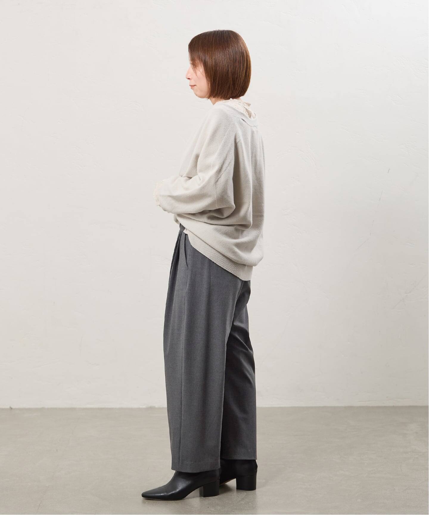 完全受注生産】SO ウォッシャブルウールミックスコクーンパンツ