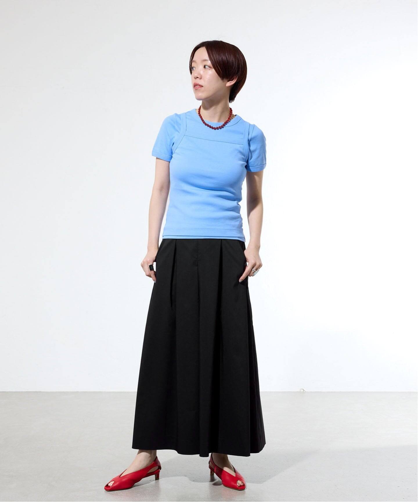 一部店舗限定》ウォッシャブルタックキュロットパンツ（その他パンツ