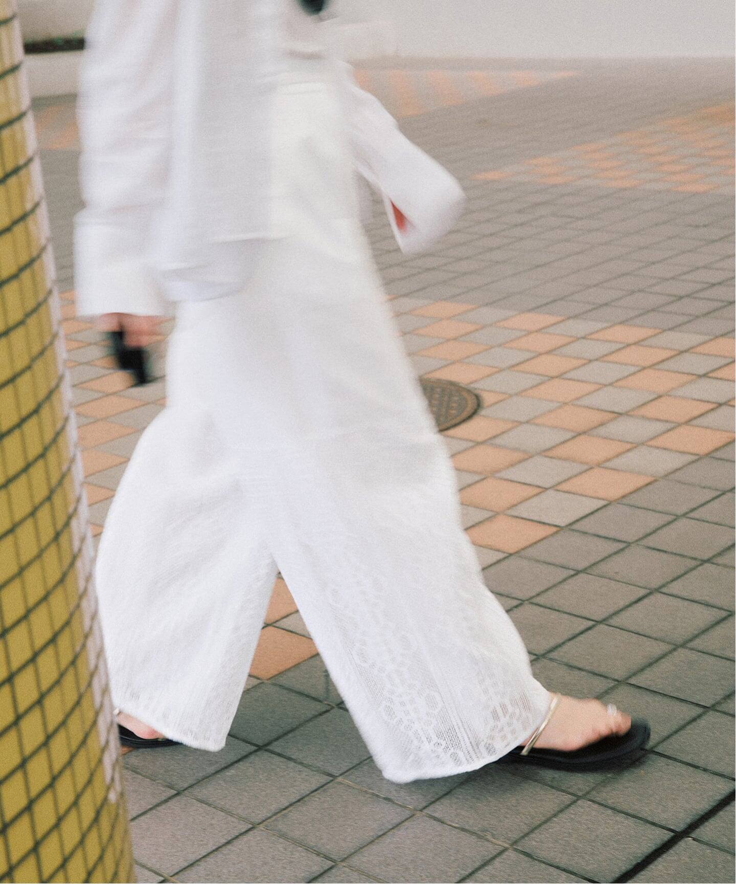 手洗い可》ENパッチワークレースイージーパンツ（その他パンツ）｜IENA