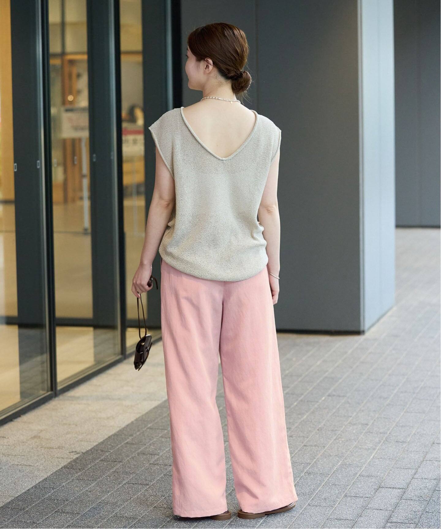 追加2/新色あり》ウオッシャブルリネン混イージーパンツ（その他パンツ