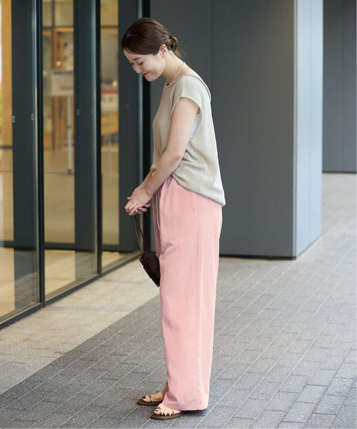 追加2/新色あり》ウオッシャブルリネン混イージーパンツ（その他パンツ