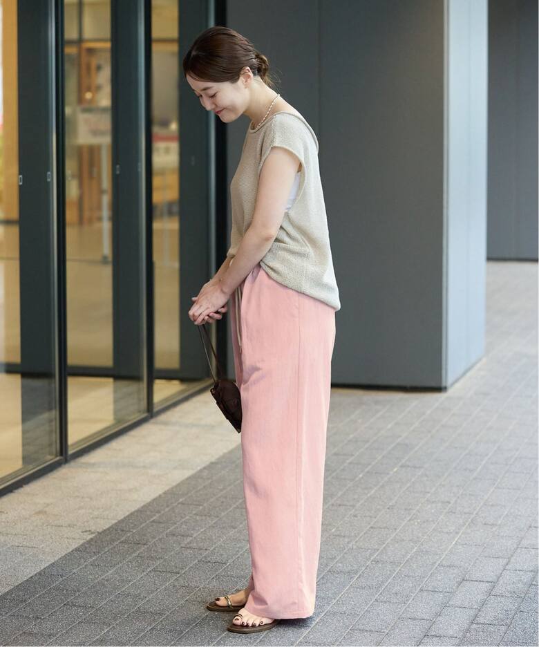 追加2/新色あり》ウオッシャブルリネン混イージーパンツ（その他パンツ 