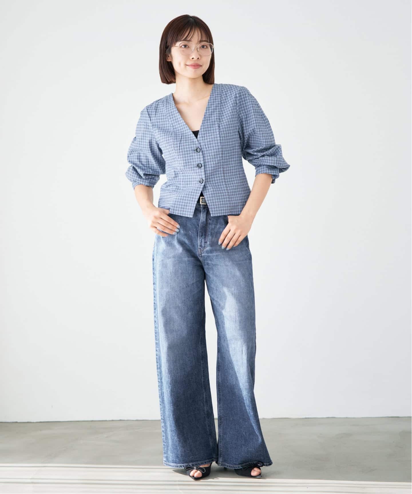 YANUK/ヤヌーク 別注 MARY Baggy straight デニムパンツ 57162501
