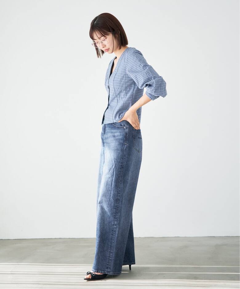 YANUK/ヤヌーク 別注 MARY Baggy straight デニムパンツ 57162501 