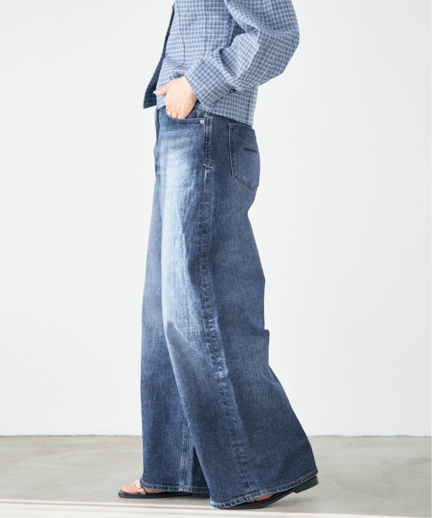 YANUK/ヤヌーク 別注 MARY Baggy straight デニムパンツ 57162501