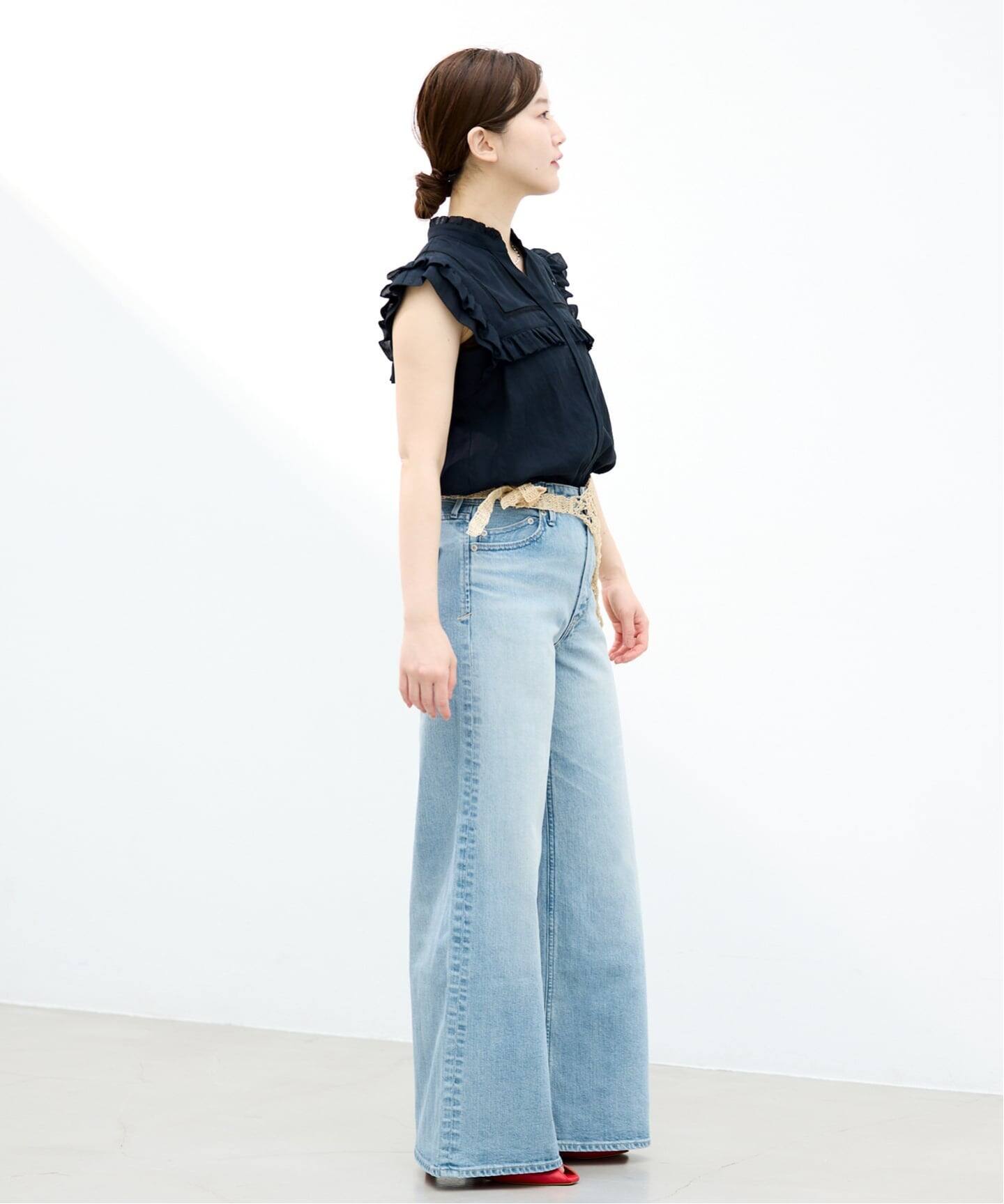 【新品未使用】イエナ YANUK/ヤヌーク 別注 LYDIA デニムパンツ 24 YANUK/ヤヌーク 別注 LYDIA デニムパンツ（デニムパンツ・ジーンズ