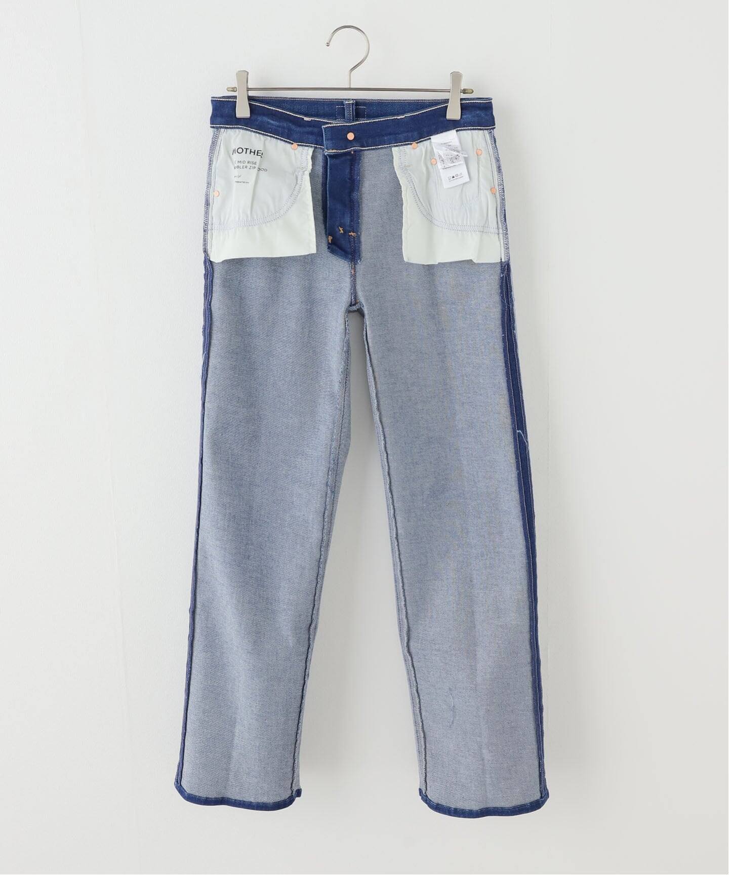 MOTHER/マザー THE MID RISE RAMBLER ZIP FLOOD デニムパンツ