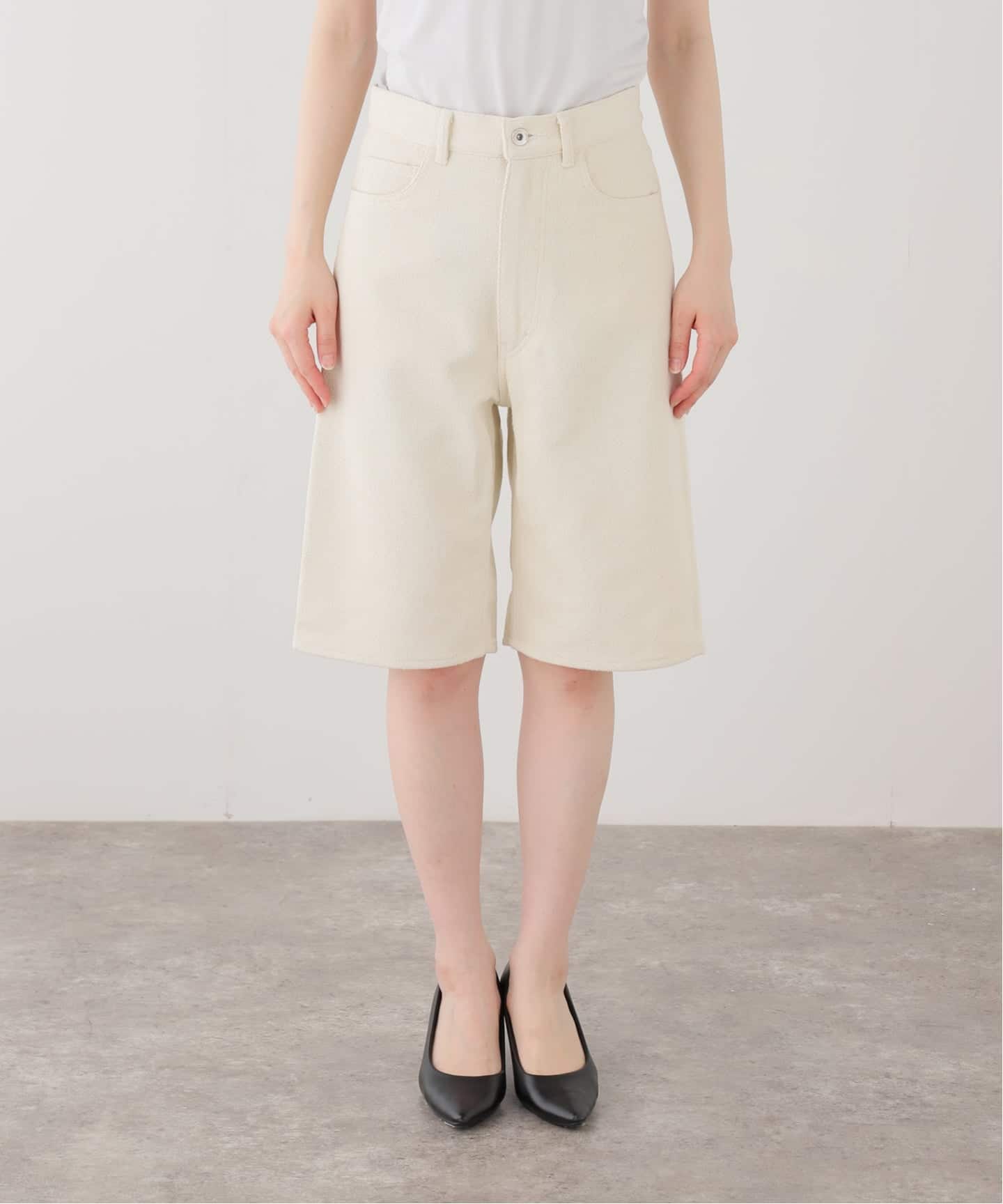 AURALEE/オーラリー SILK NEP WIDE SHORTS パンツ A26SP04SD（ショート