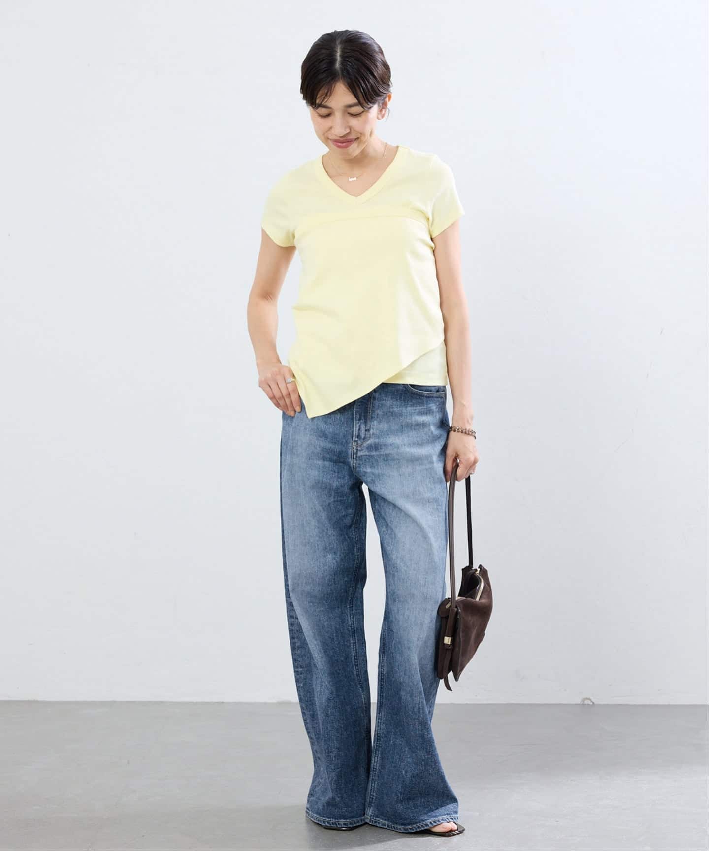 追加予約》YANUK/ヤヌーク 別注 MARY Baggy straight デニムパンツ