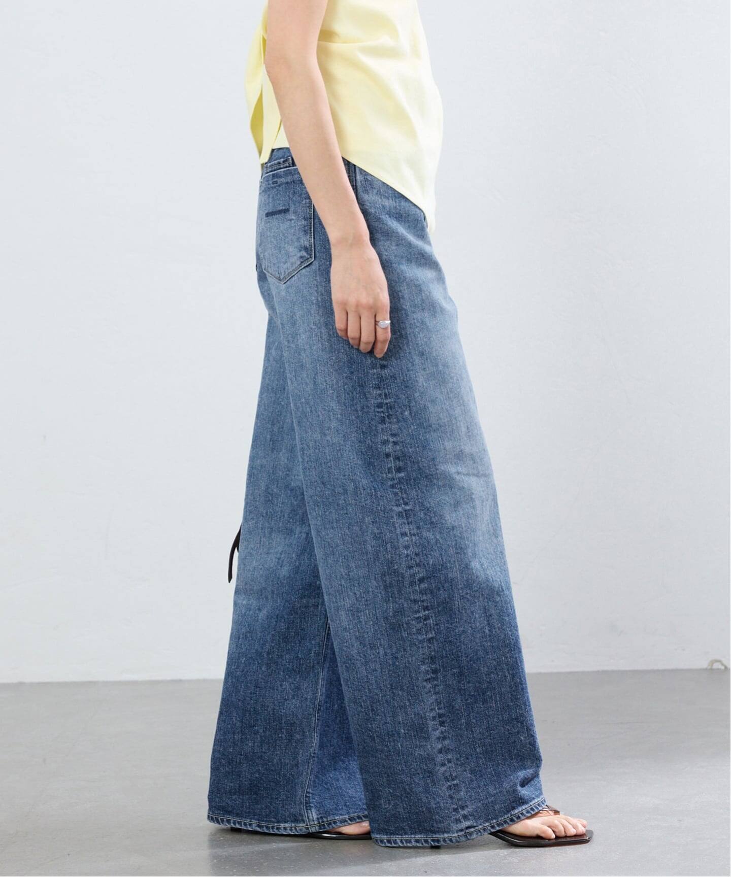 追加予約》YANUK/ヤヌーク 別注 MARY Baggy straight デニムパンツ