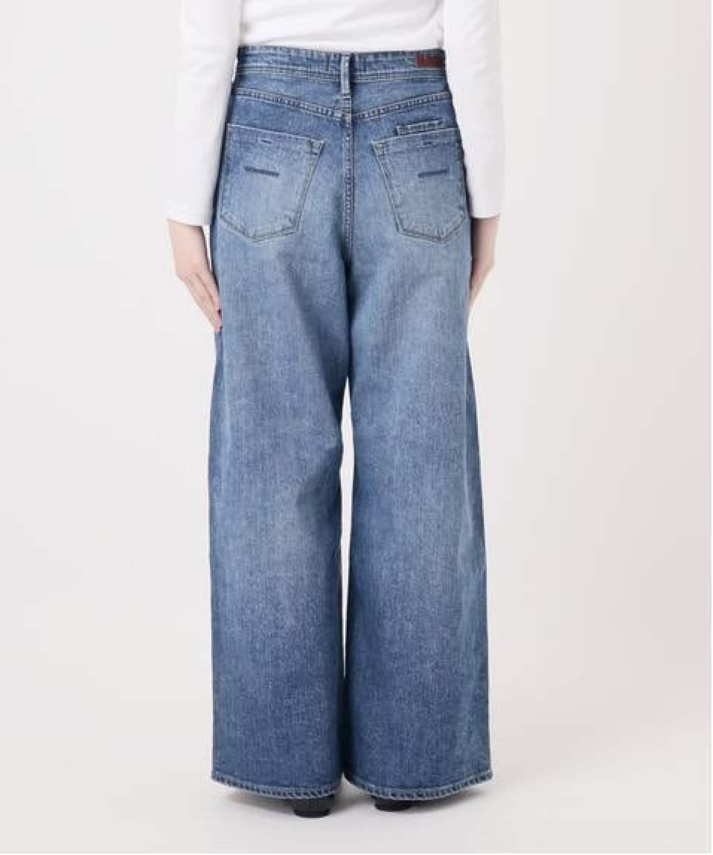 追加予約》YANUK/ヤヌーク 別注 MARY Baggy straight デニムパンツ