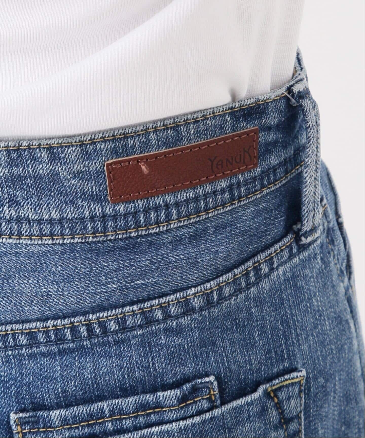 追加予約》YANUK/ヤヌーク 別注 MARY Baggy straight デニムパンツ