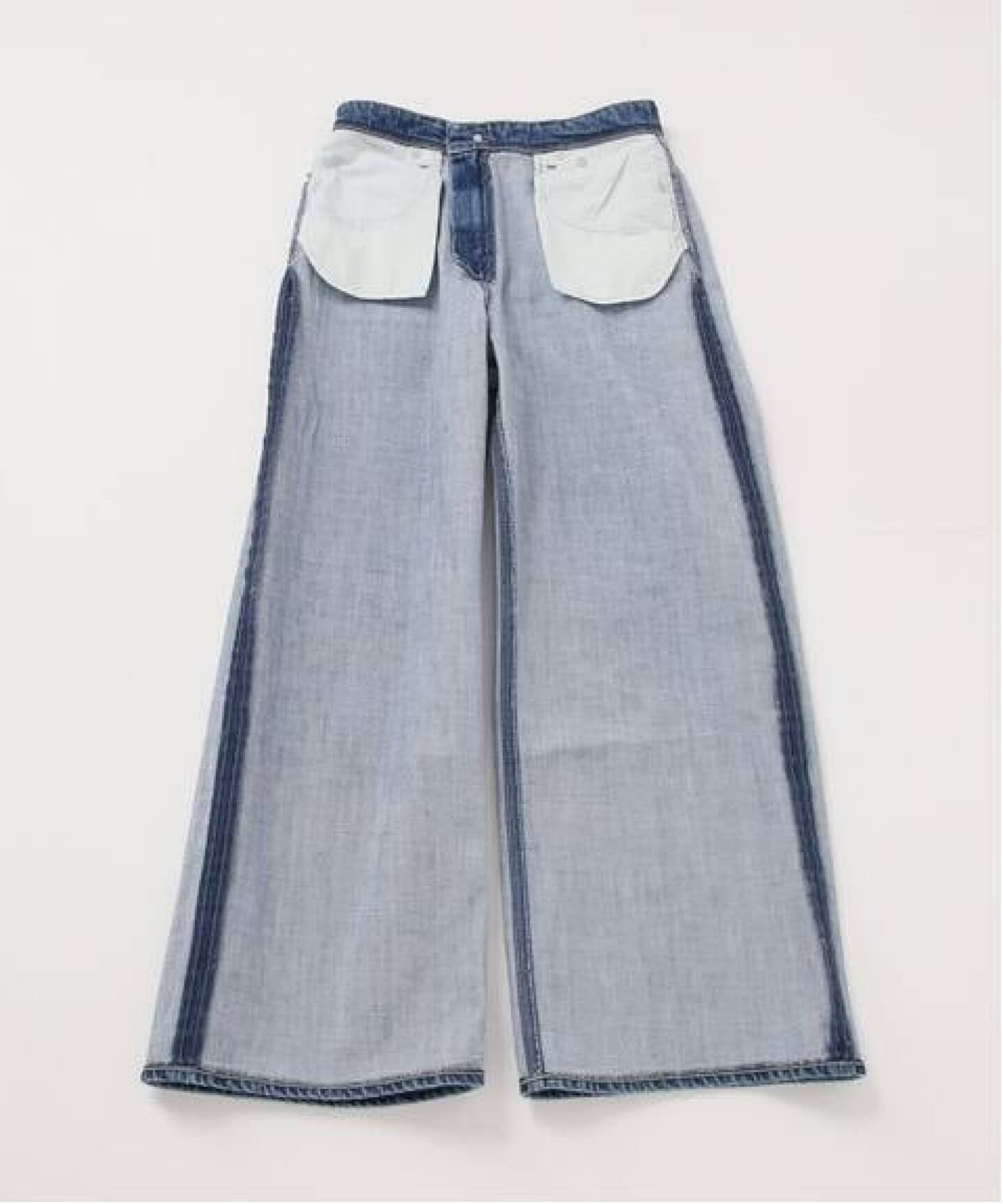 追加予約》YANUK/ヤヌーク 別注 MARY Baggy straight デニムパンツ
