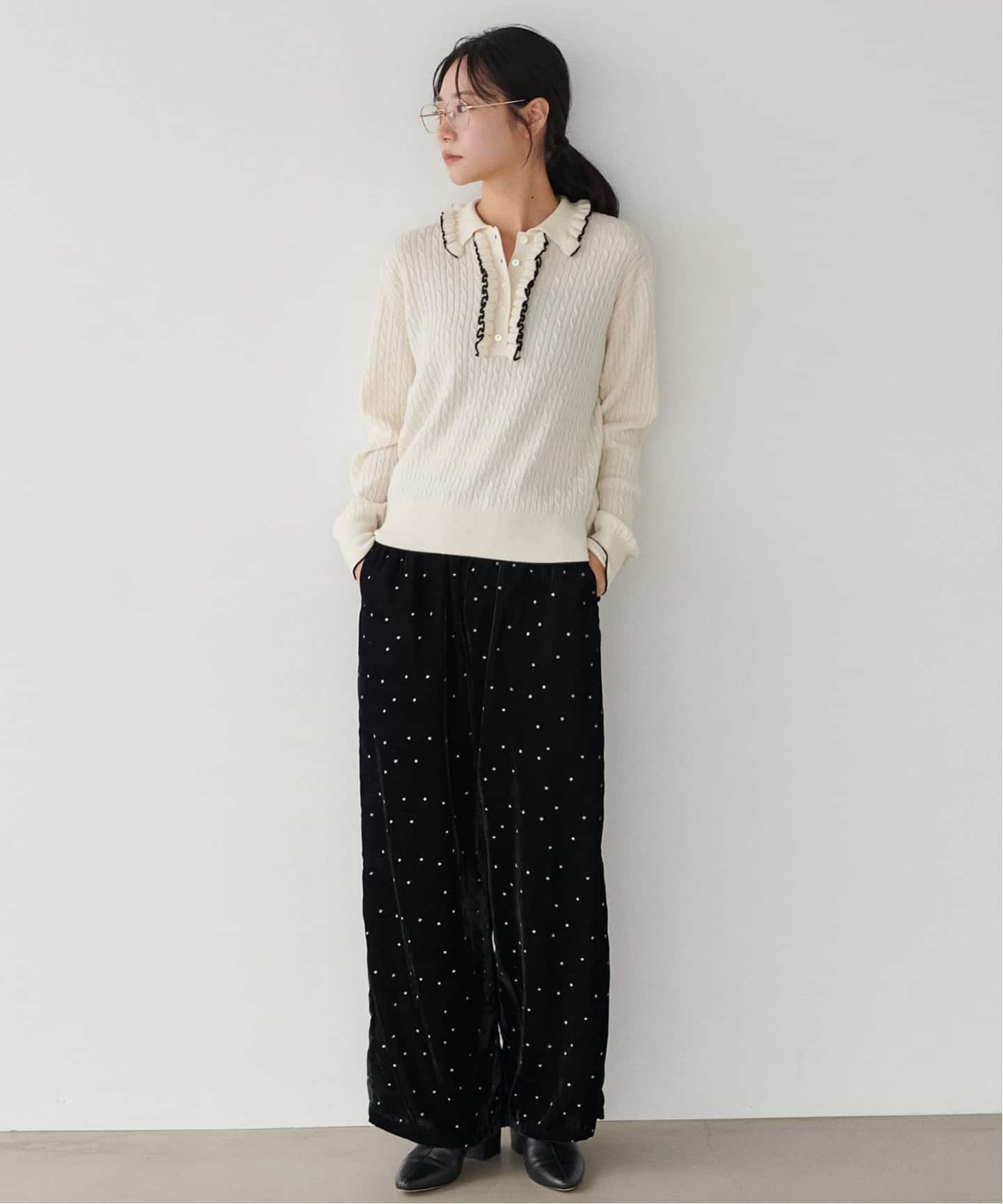 COUTURE D'ADAM/クチュールドアダム Stardust Glitter パンツ 26AW-220