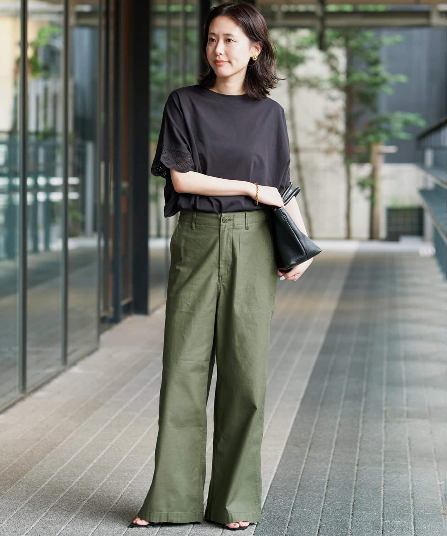4サイズ展開/WEB限定/予約》コットンストレートパンツ（カーゴパンツ