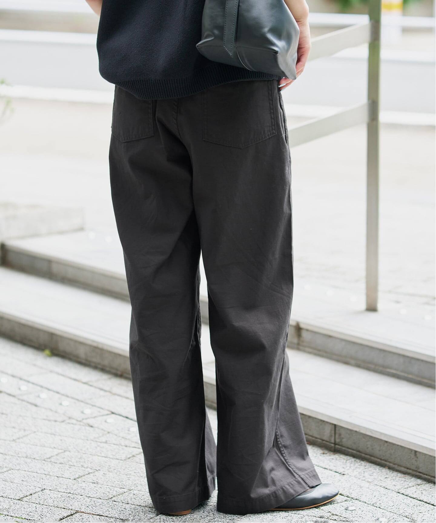 4サイズ展開》コットンストレートパンツ（カーゴパンツ）｜SLOBE IENA