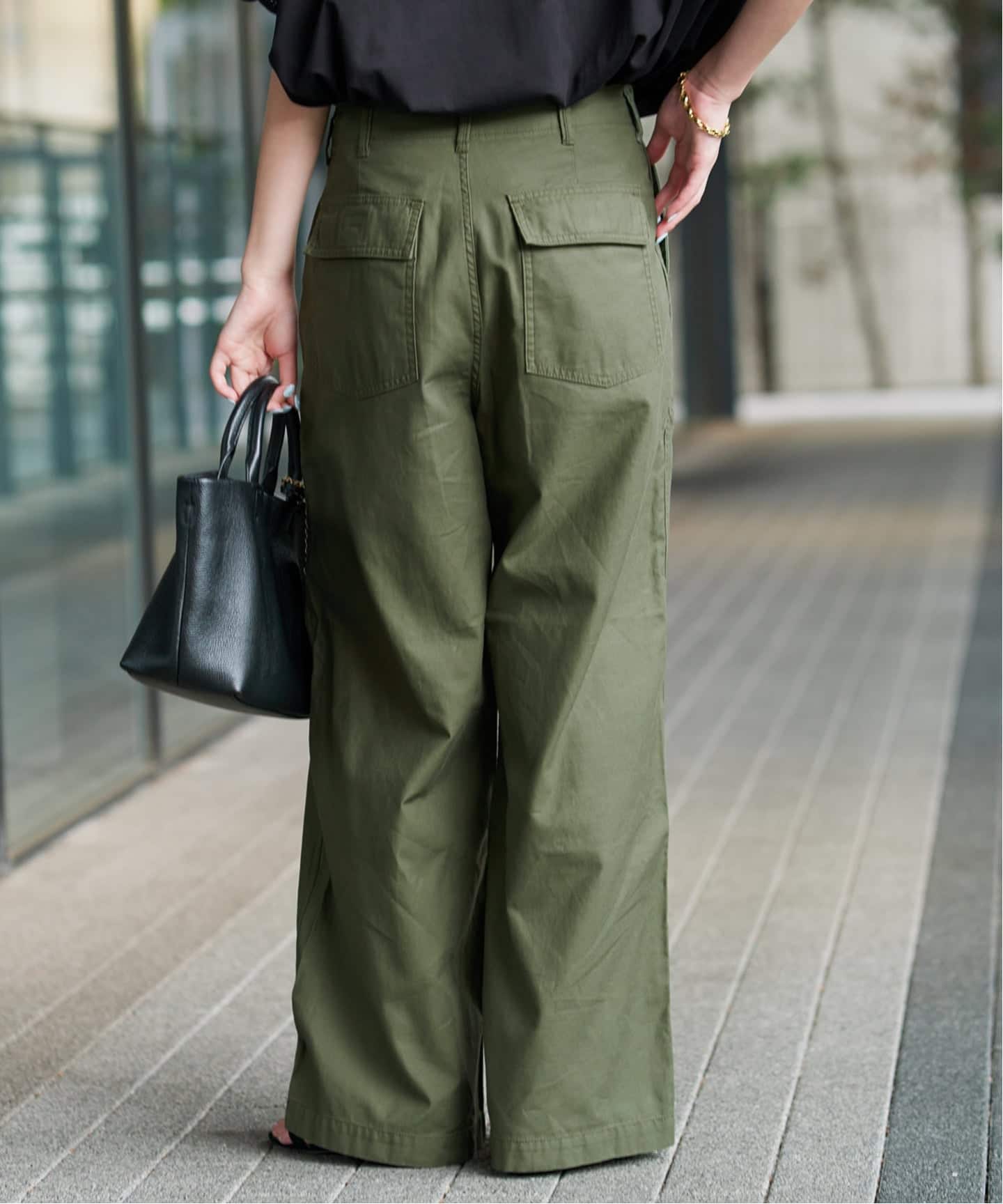 4サイズ展開/WEB限定/予約》コットンストレートパンツ（カーゴパンツ
