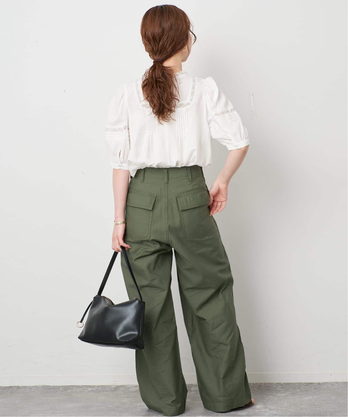 4サイズ展開/WEB限定/予約》コットンストレートパンツ（カーゴパンツ