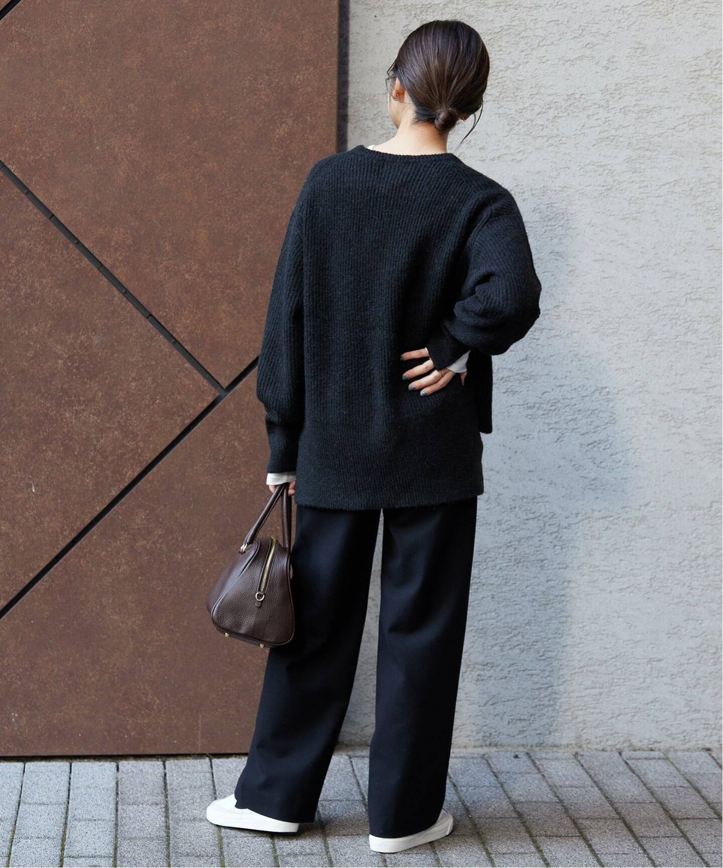 3サイズ展開/WEB限定/追加2》ウール混ドロストイージースラックス