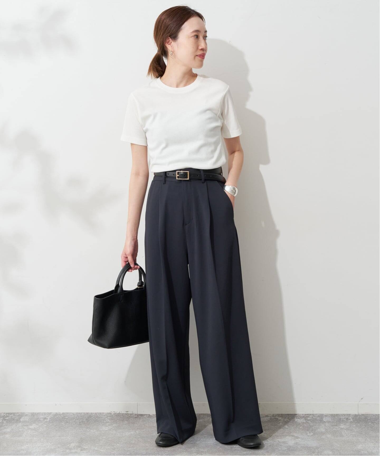 WEB限定/4サイズ展開/追加予約》イージーワイドパンツ（スラックス