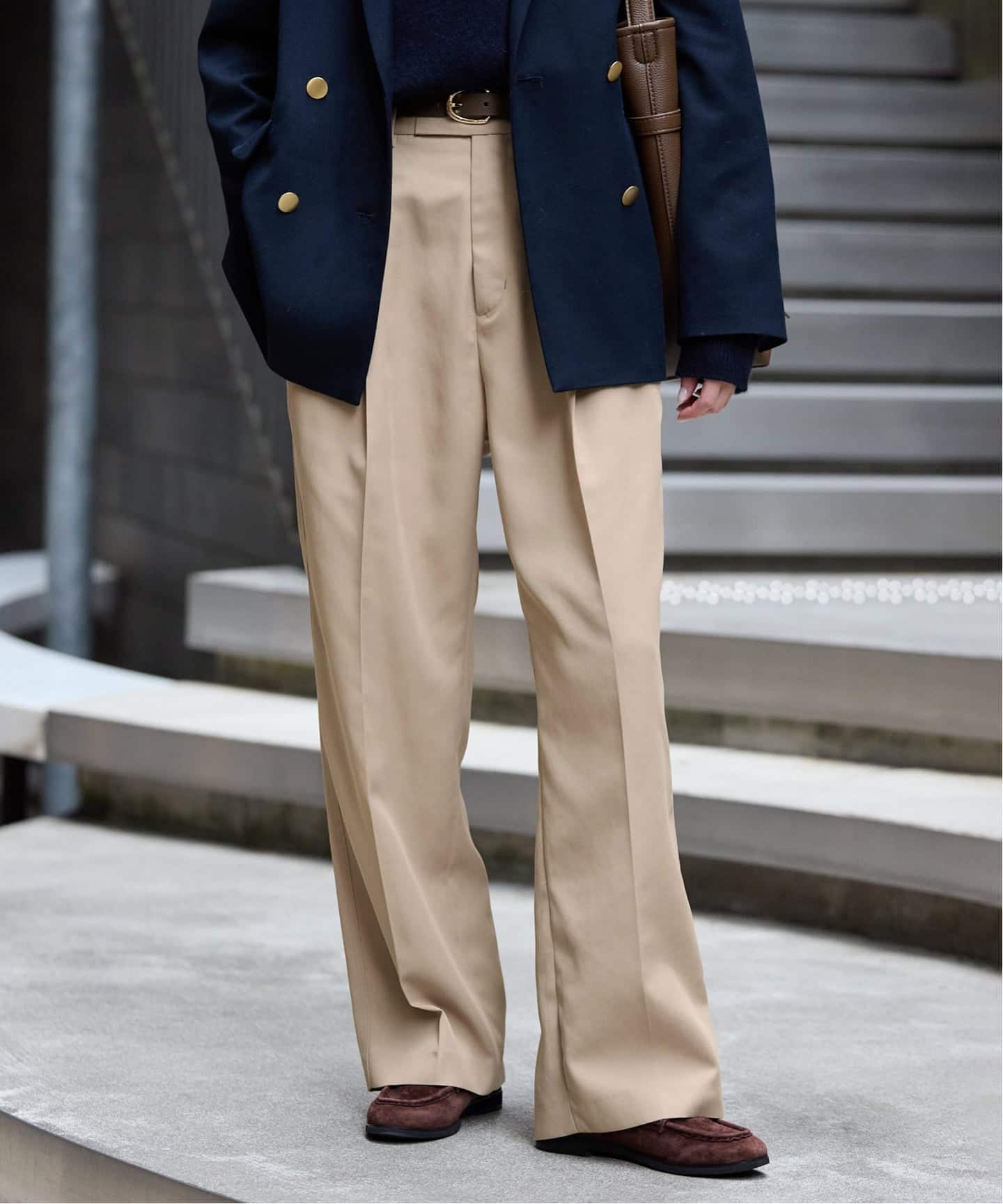 セットアップ対応可/WEBのみ4サイズ展開/予約》撥水2タックチノパンツ