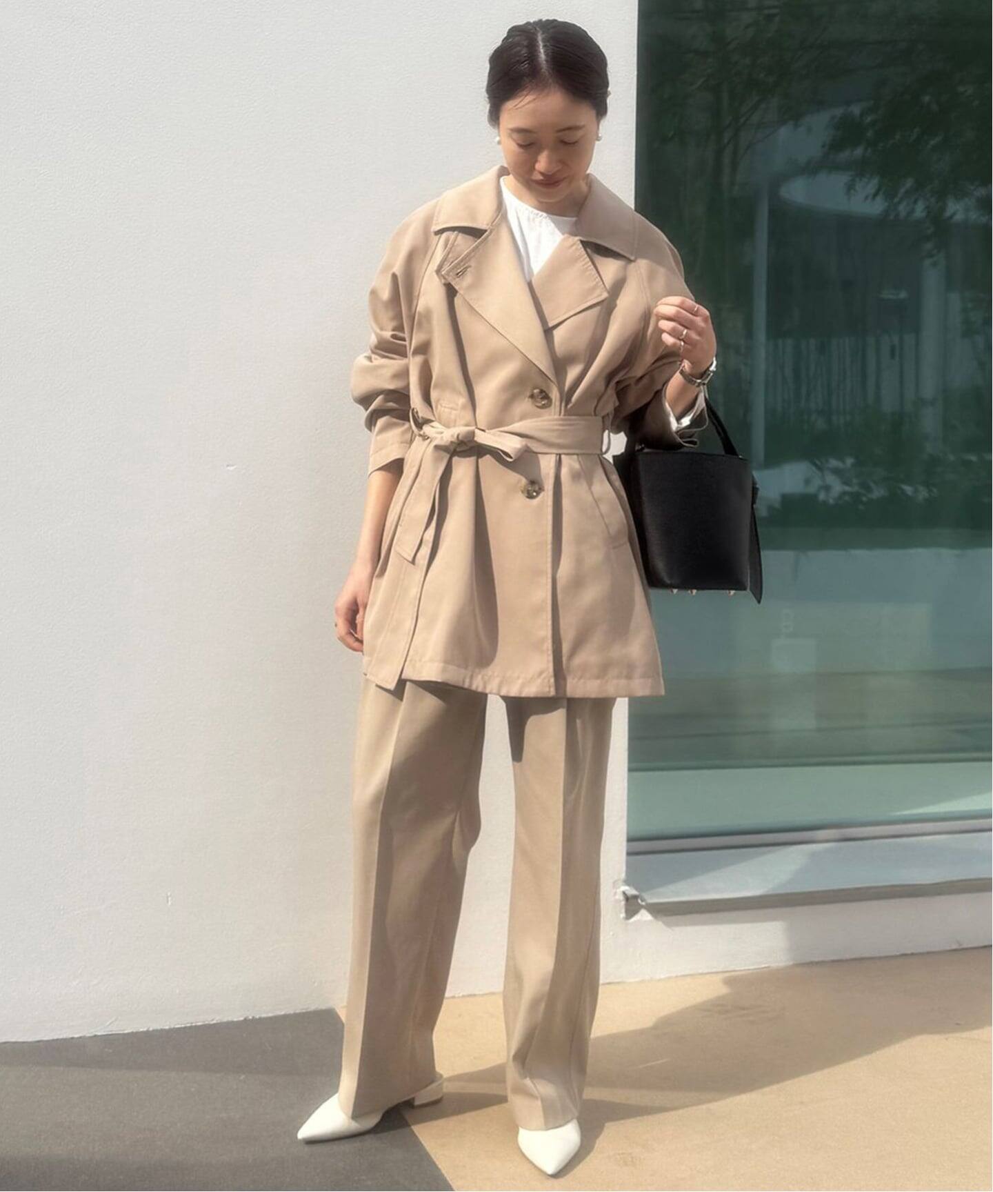 セットアップ対応可/WEBのみ4サイズ展開》撥水2タックチノパンツ