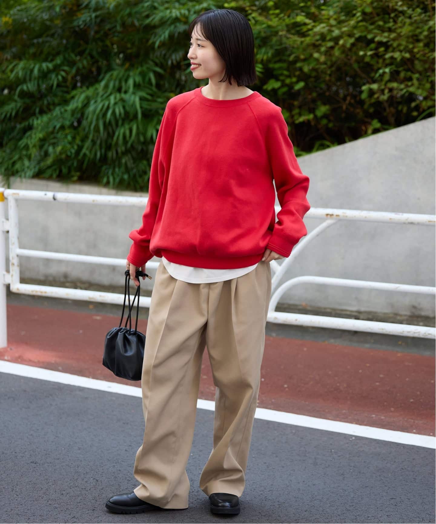 セットアップ対応可/WEBのみ4サイズ展開》撥水2タックチノパンツ