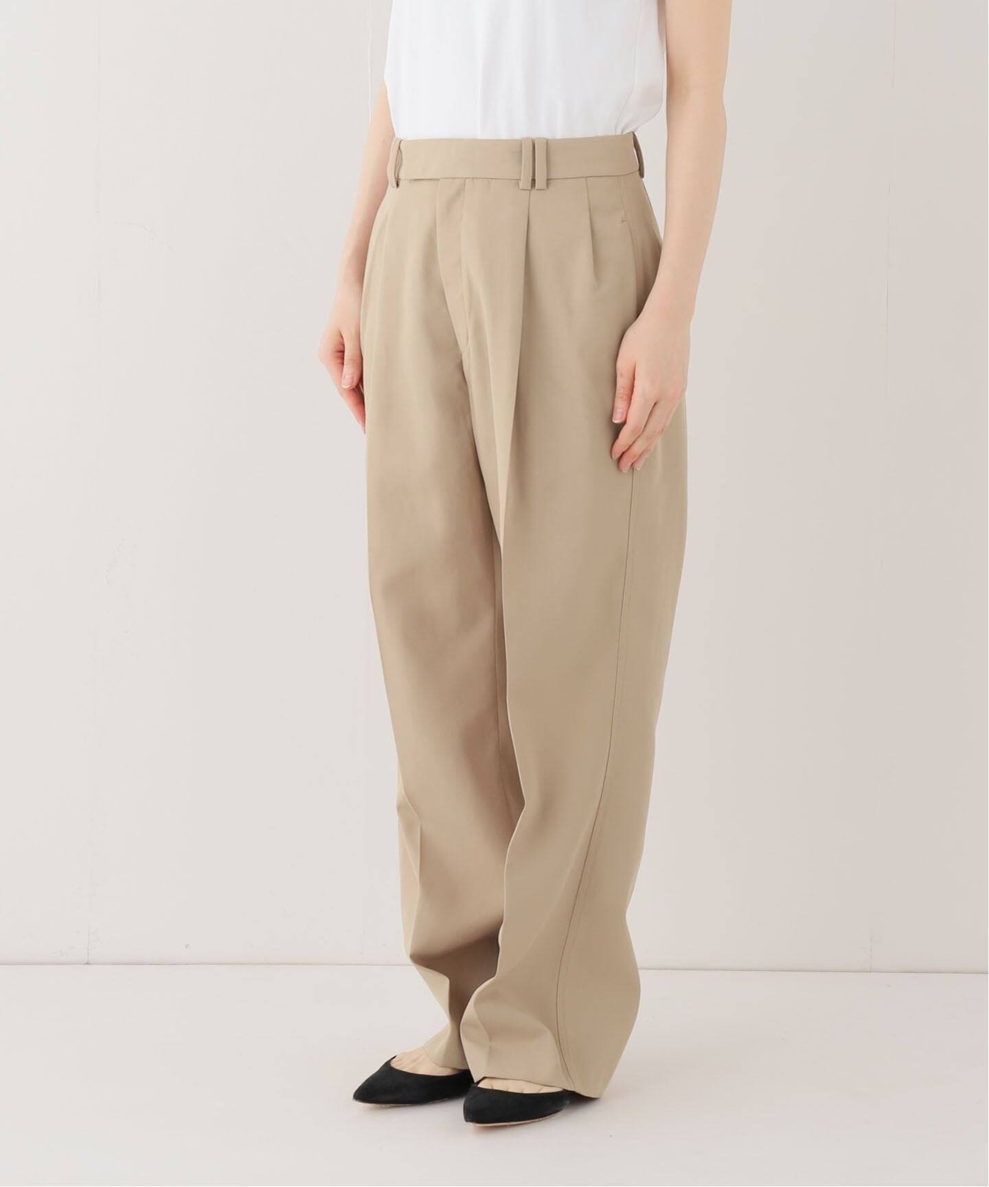 セットアップ対応可/WEBのみ4サイズ展開》撥水2タックチノパンツ