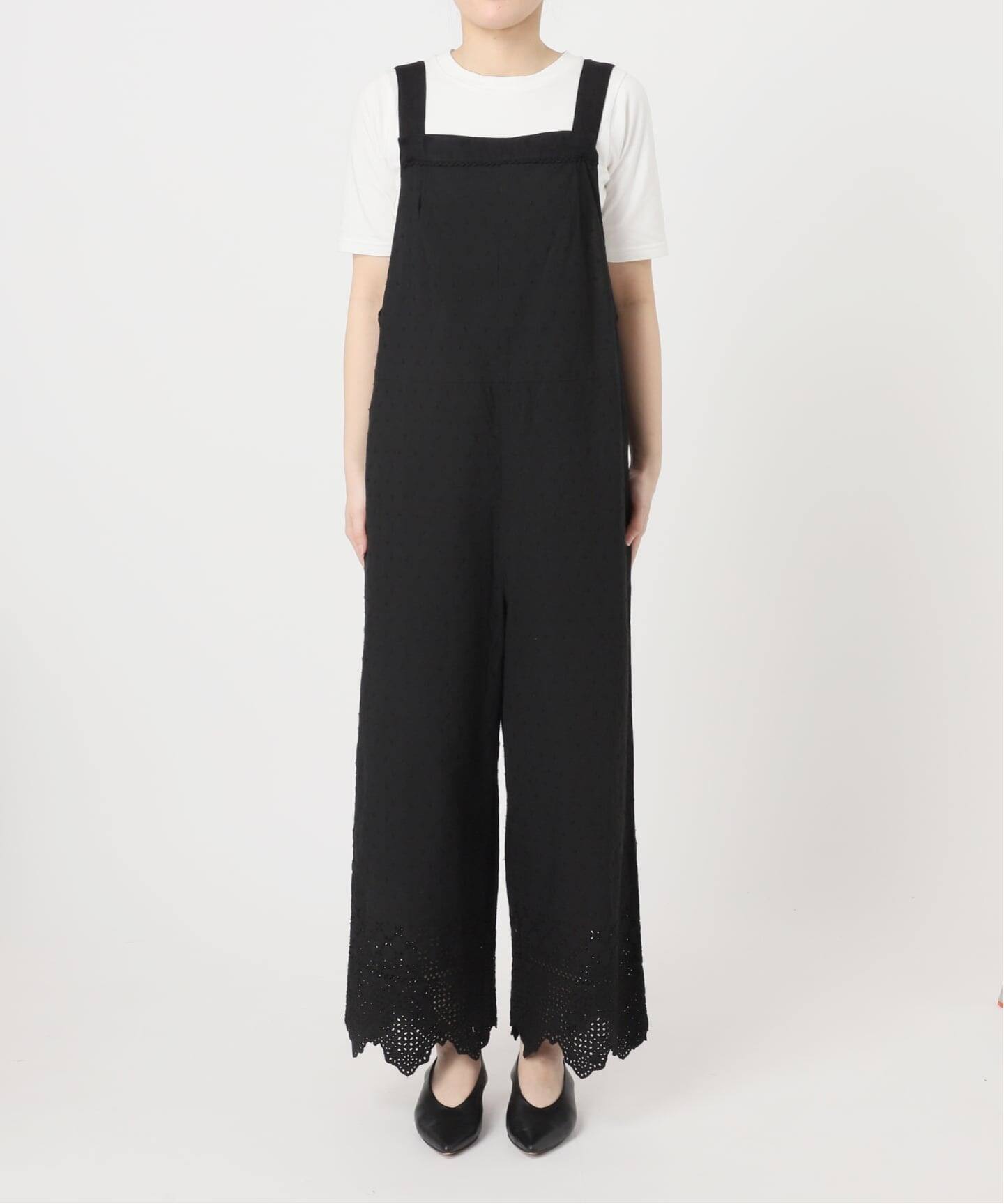 IENA 購入 AVERY ROW 総レース ブラック サロペット 38 レース IENA - 【美品】 IENA / イエナ | レース オールインワン サロペット